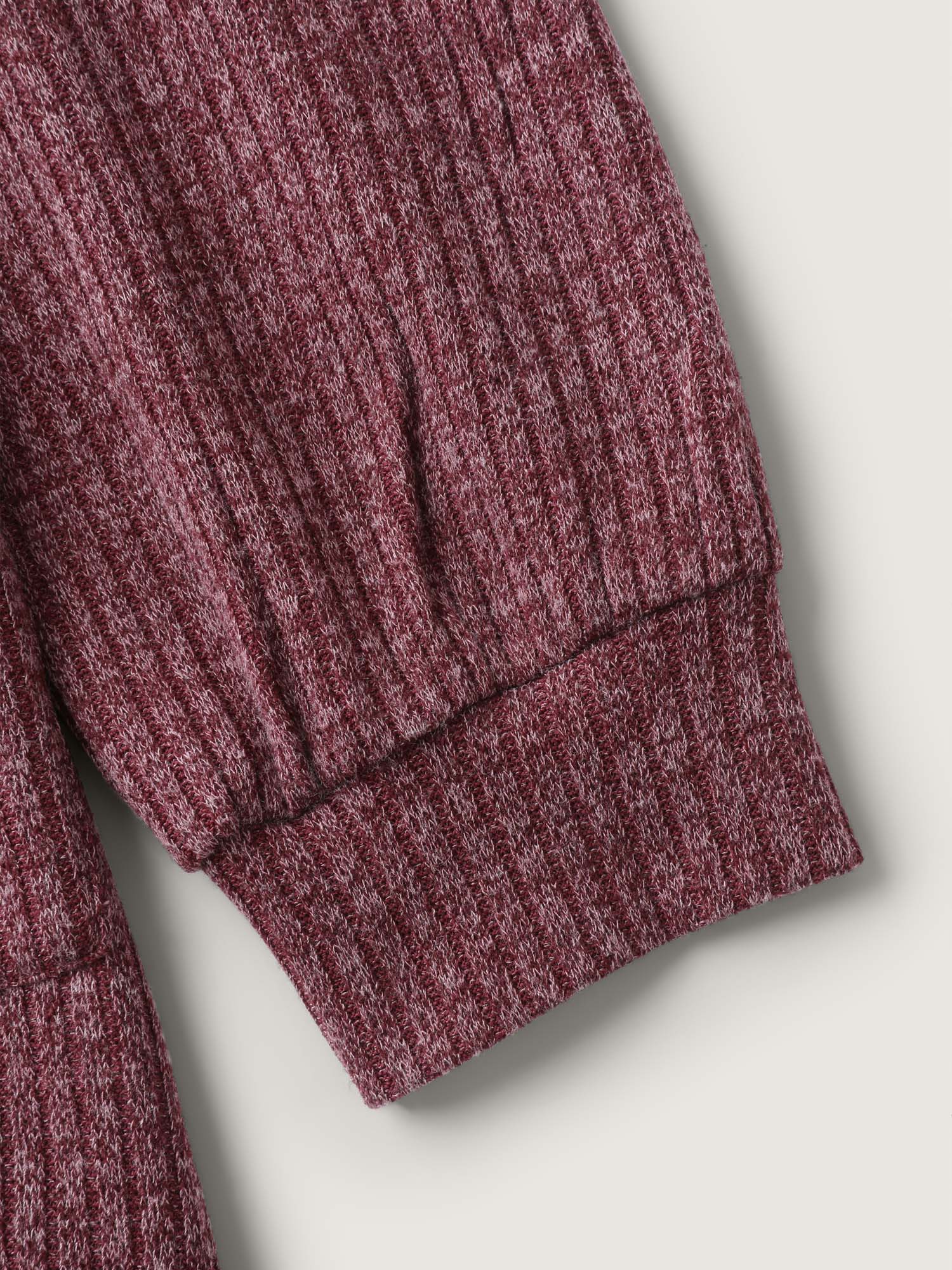Heather Stretchy Textured Pockets Cardigan - Image 6