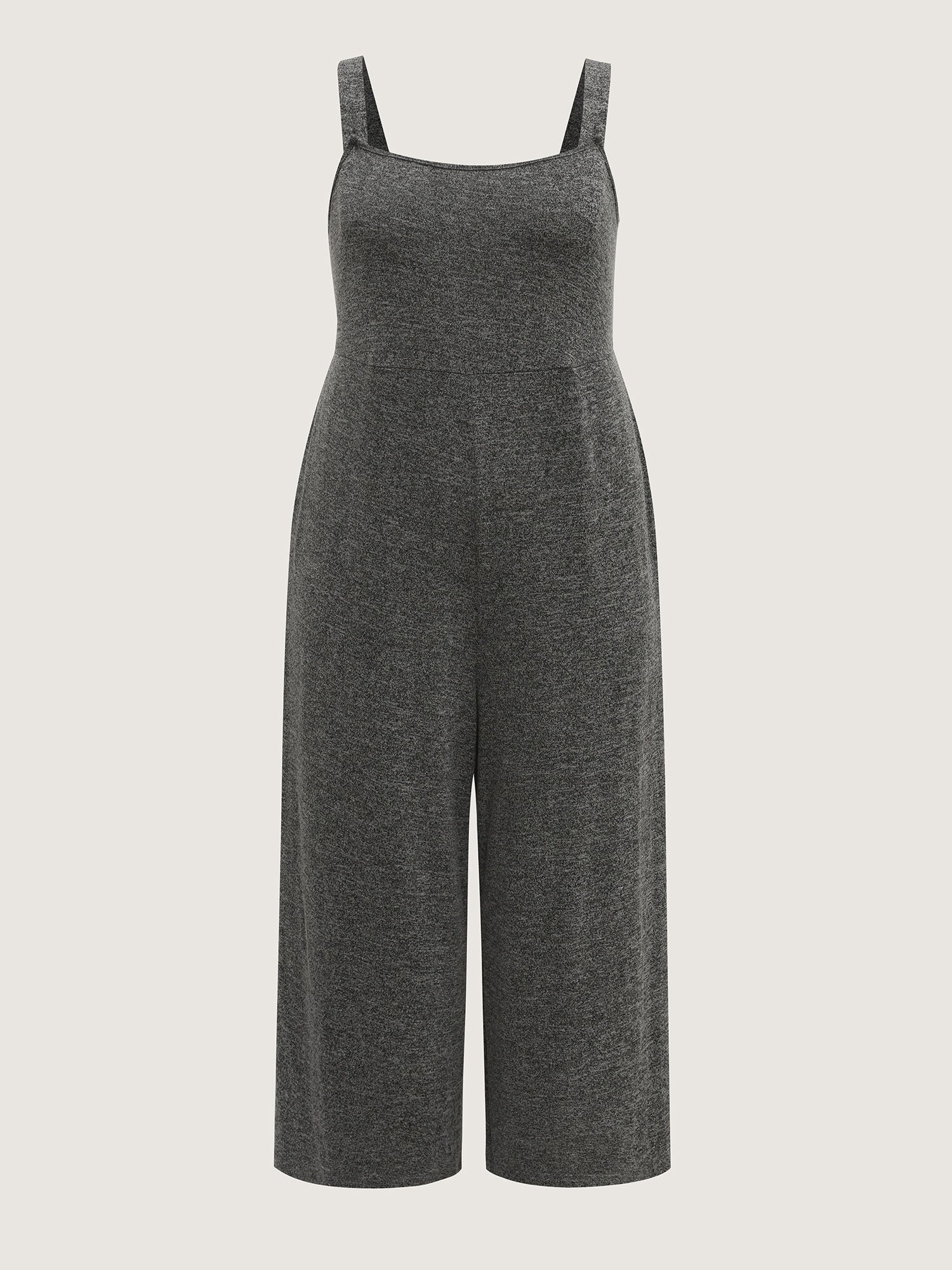 Heather Stretchy Wide-Leg Jumpsuit - Image 7