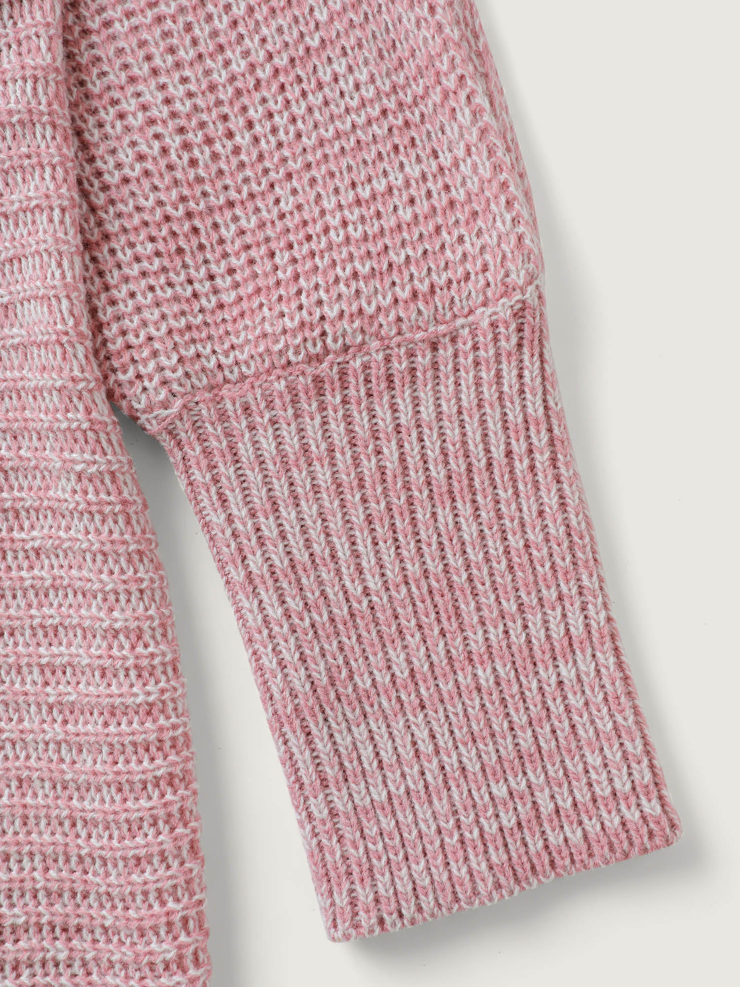 Heather Textured Dolman Sleeve Pullover - Image 5