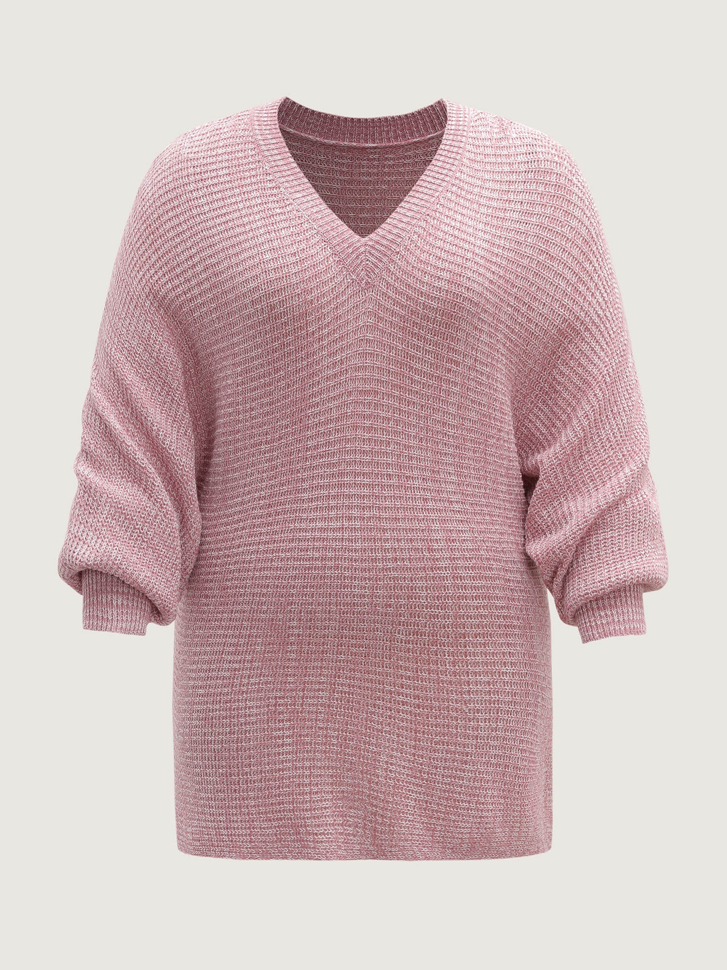 Heather Textured Dolman Sleeve Pullover - Image 6