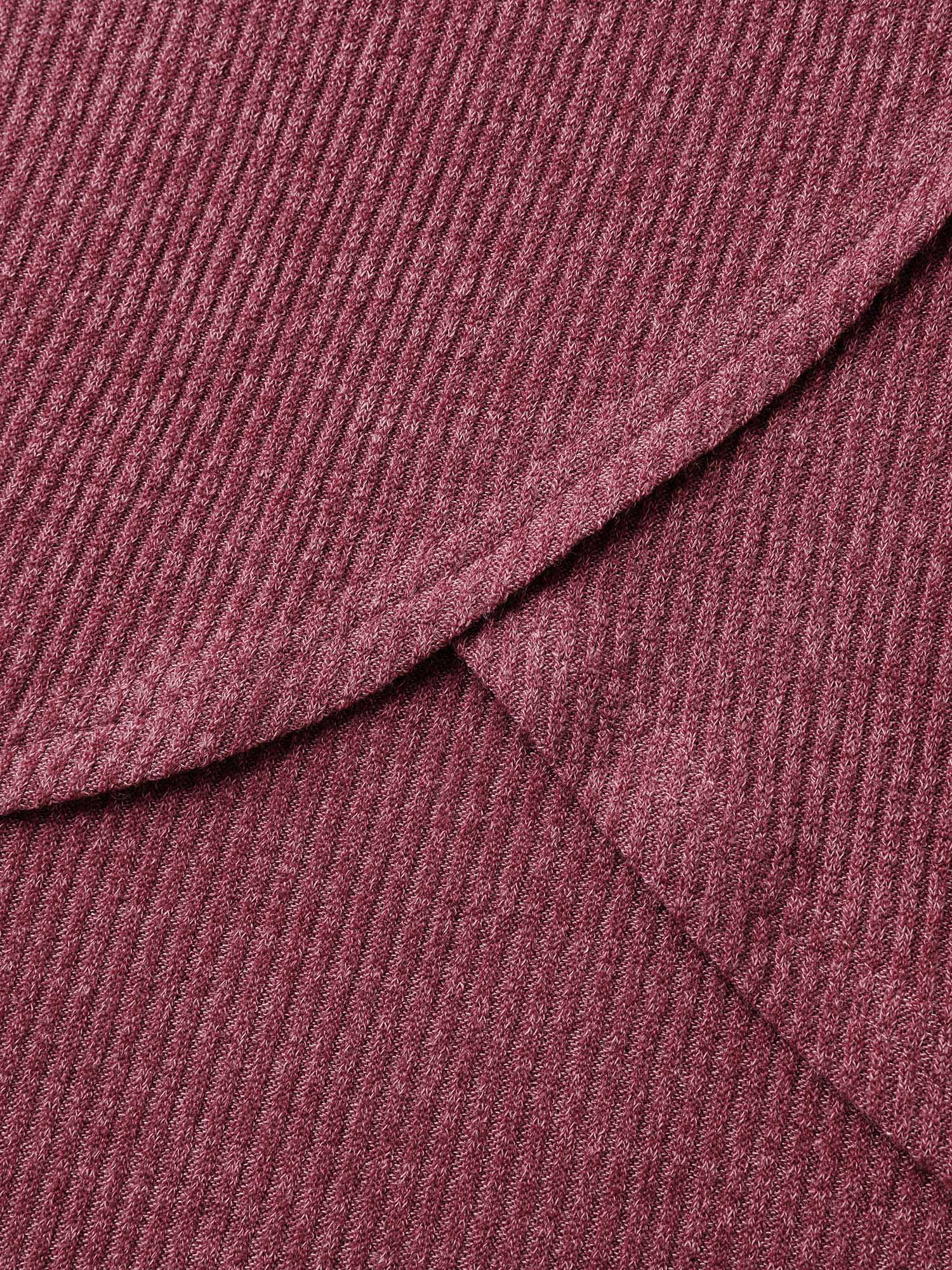 Heather Textured Stretchy Overlap T-Shirt - Image 6