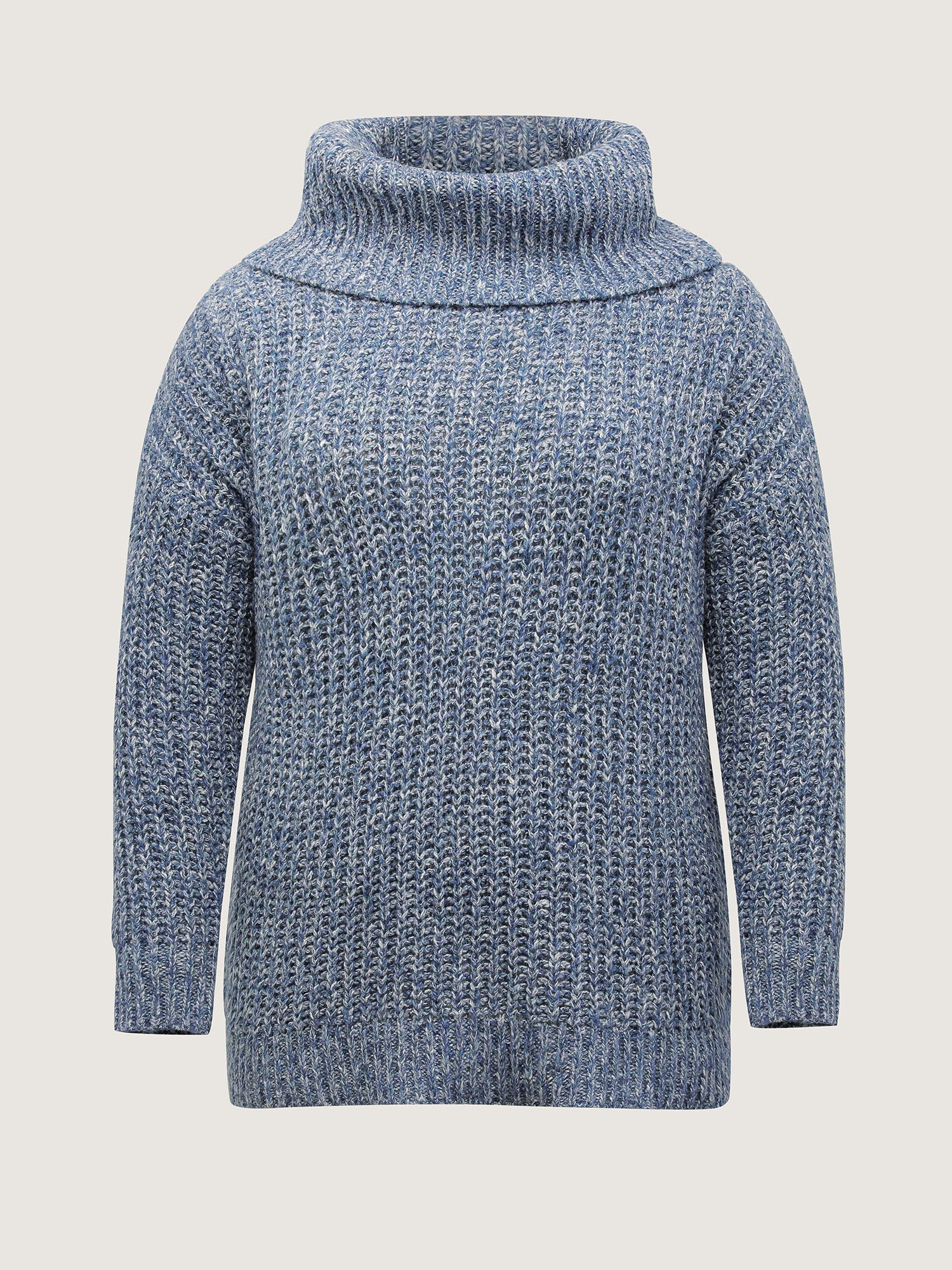 Heather Turtle Neck Solid Pullover - Image 6