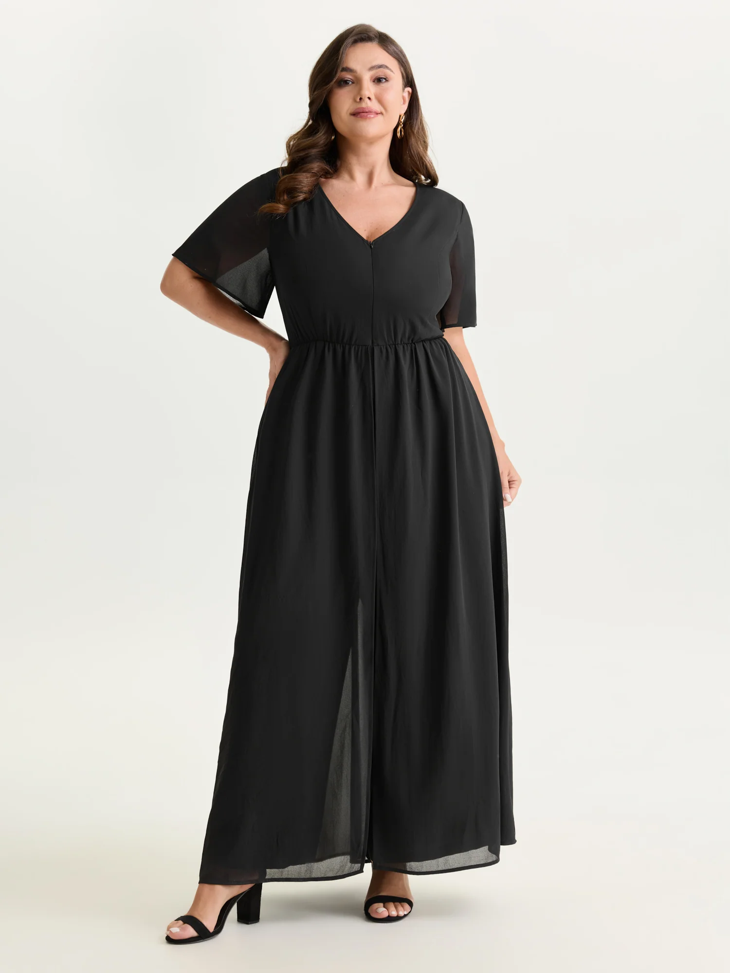 Hidden Zipper Layered Pockets Jumpsuit - Image 3
