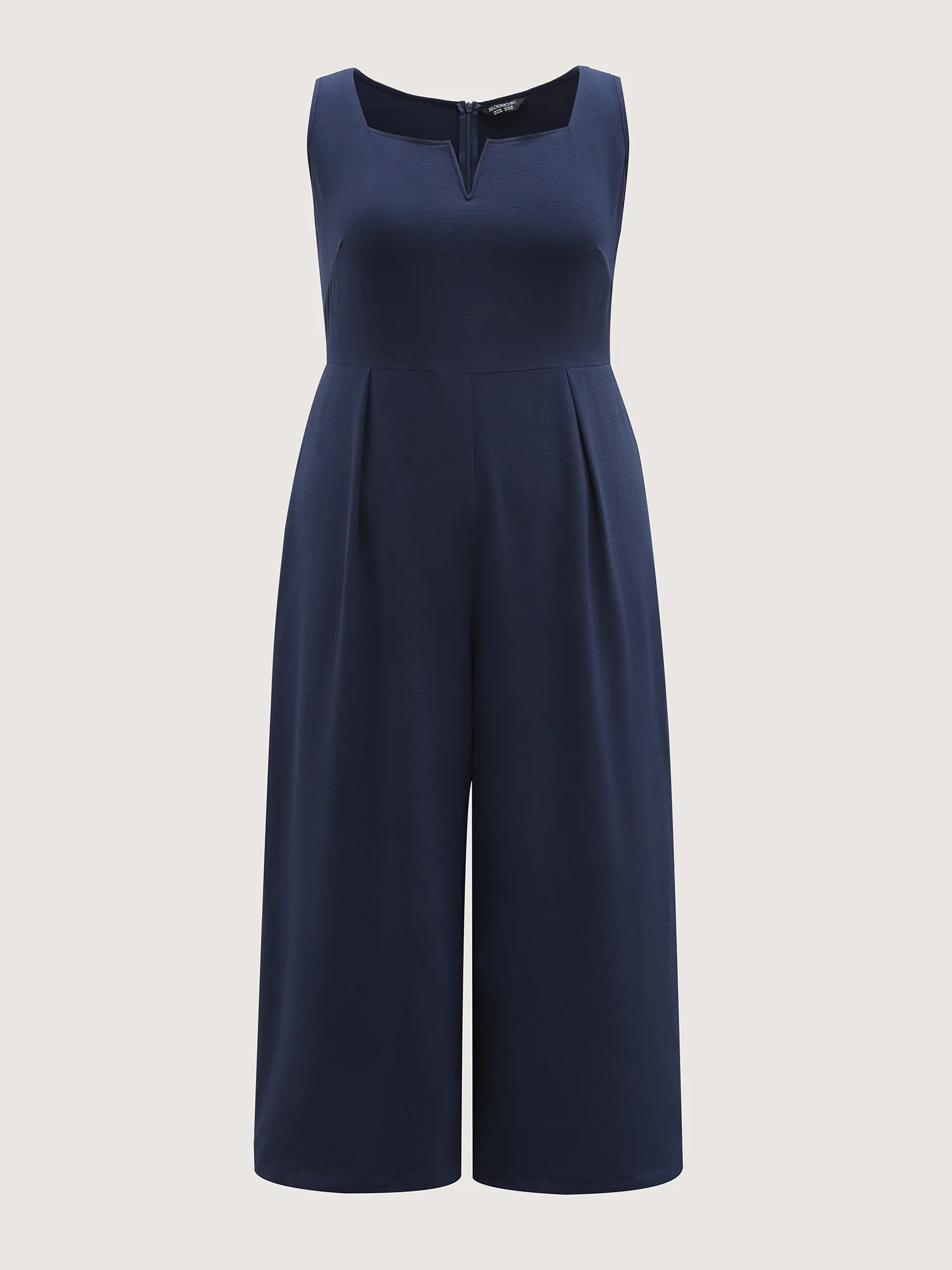 Hidden Zipper Pockets Wide-Leg Jumpsuit - Image 7