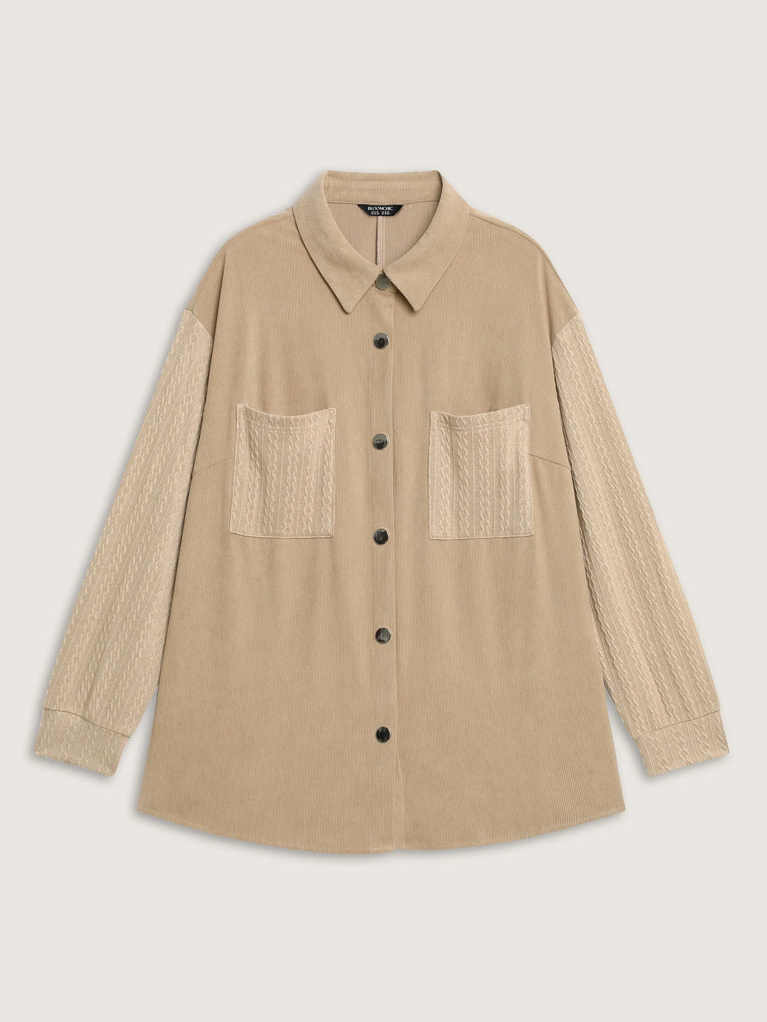 High-Low Hem Color Contrast Jacket - Image 10