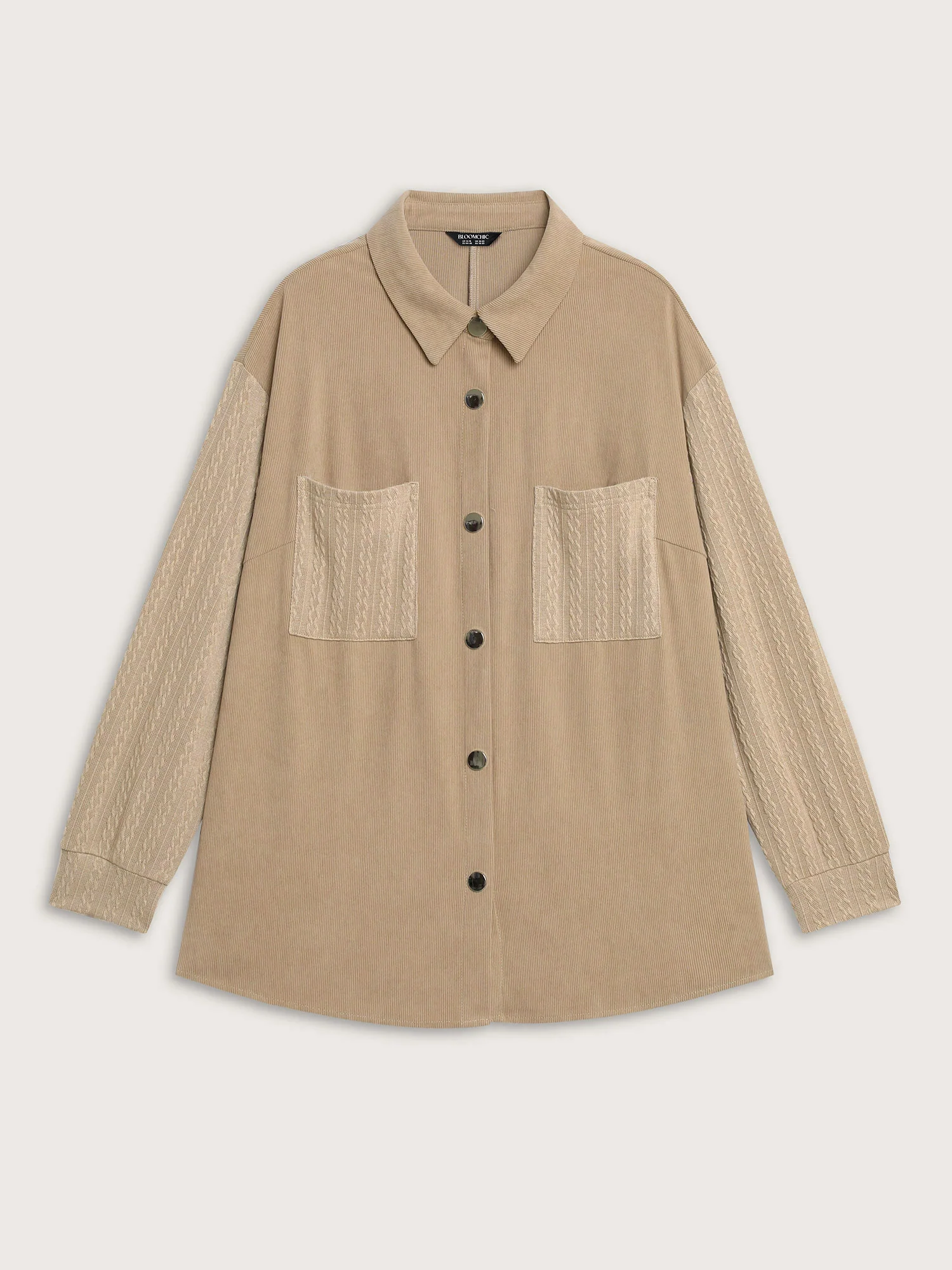 High-Low Hem Color Contrast Jacket - Image 18