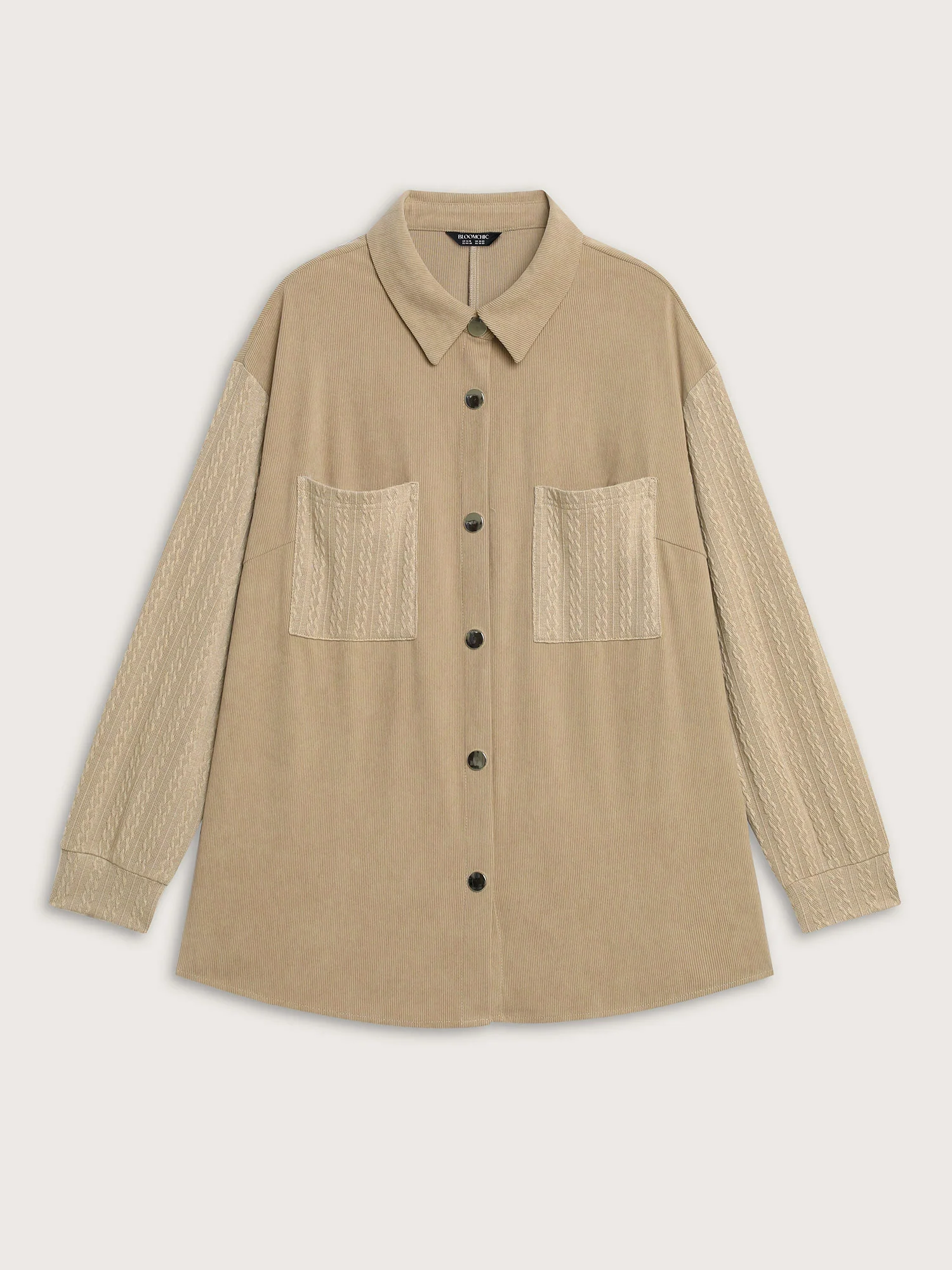 High-Low Hem Color Contrast Jacket - Image 24
