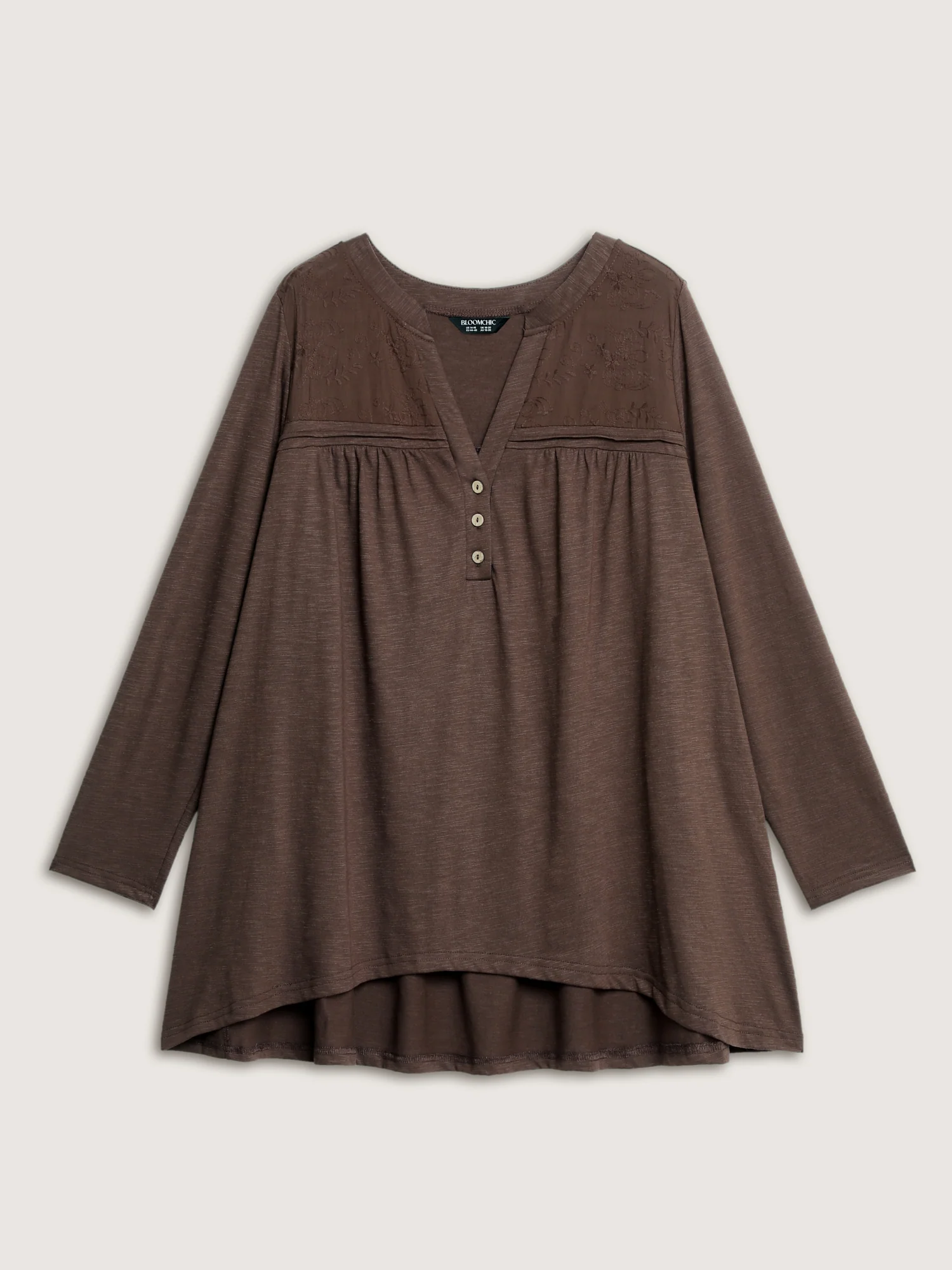 High-Low Hem Pleated Knit Top - Image 7