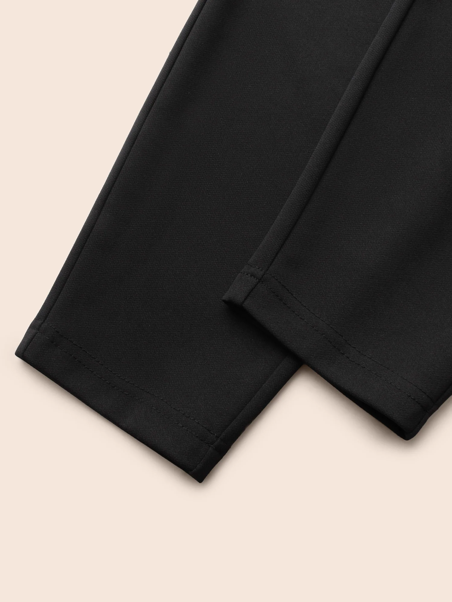 High Rise Button Detail Stretchy Pants - Image 7