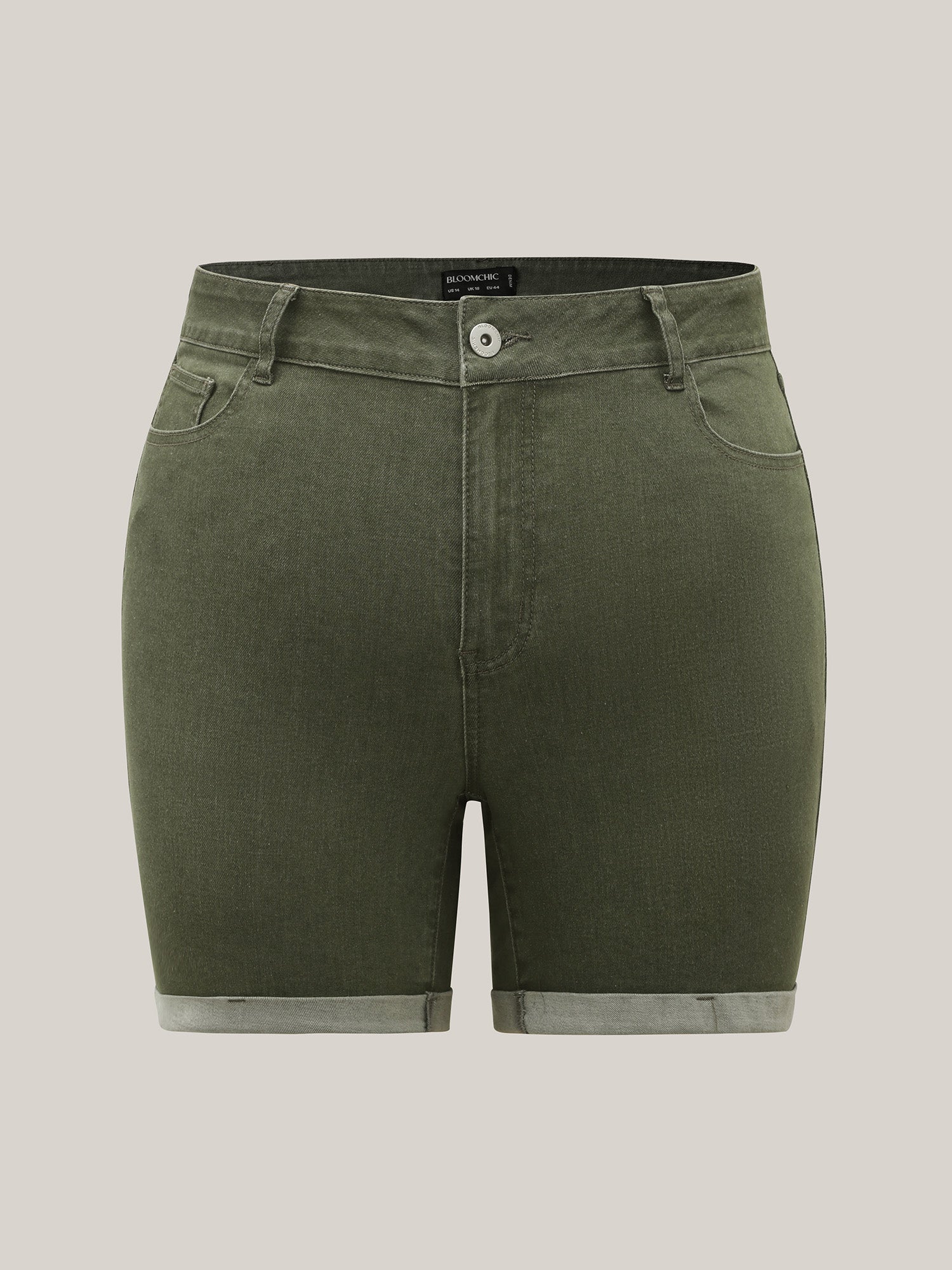 High-Rise Classic Cut Denim Shorts - Image 6