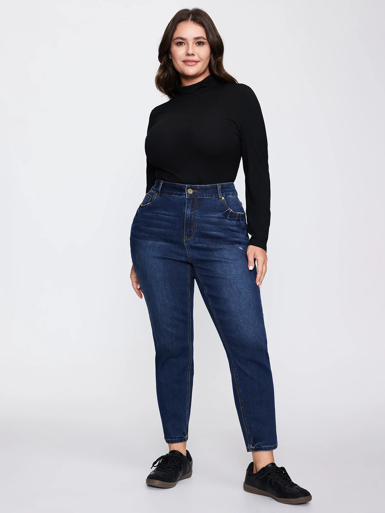 Side Rip Skinny-Fit Cropped Jeans - Image 3