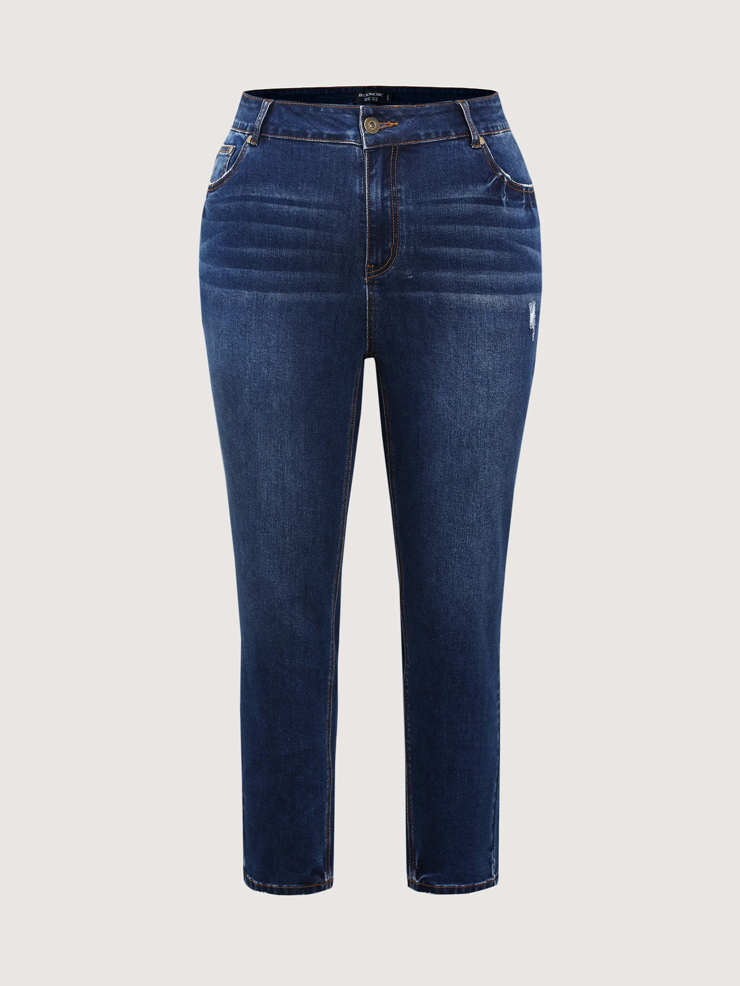 Side Rip Skinny-Fit Cropped Jeans - Image 8