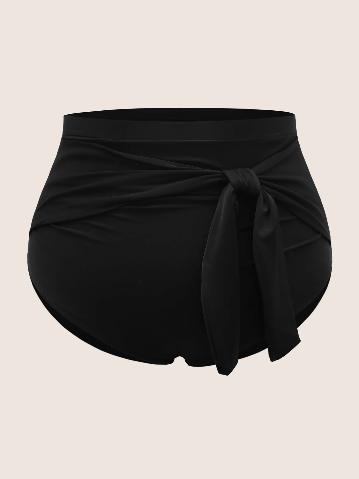 High Rise Tie Knot Gathered Swim Bottom - Image 9