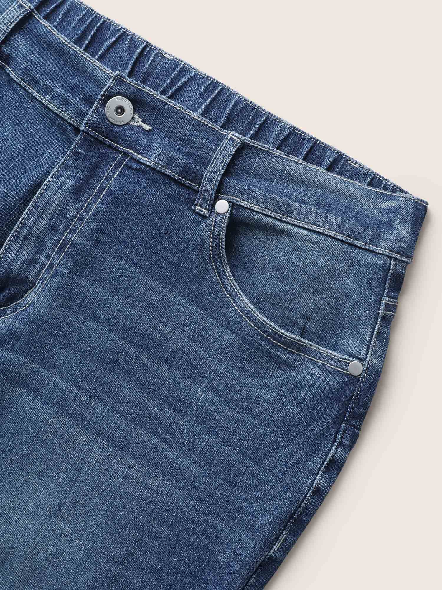 High Stretch Slanted Pocket Slim Cropped Jeans - Image 7