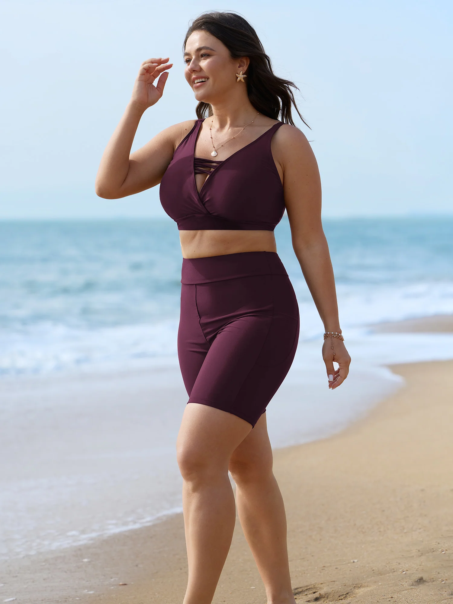 High-Waist Pocket Swim Bottoms - Image 16
