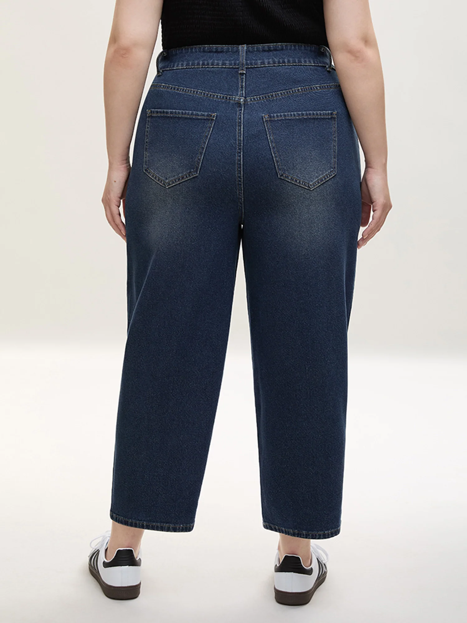 High Waist Sculpting Side Zipper Jeans - Image 2