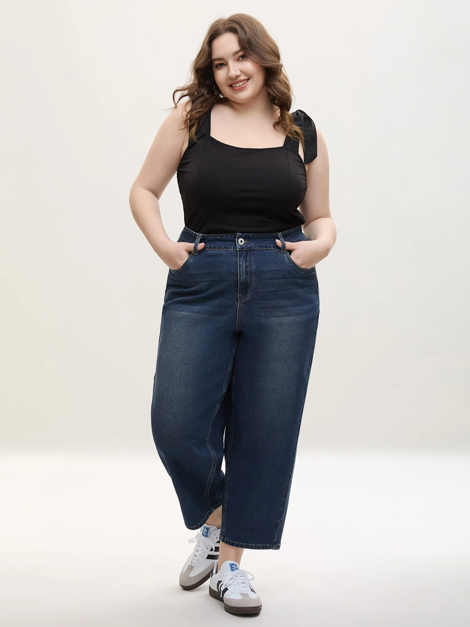 High Waist Sculpting Side Zipper Jeans - Image 3
