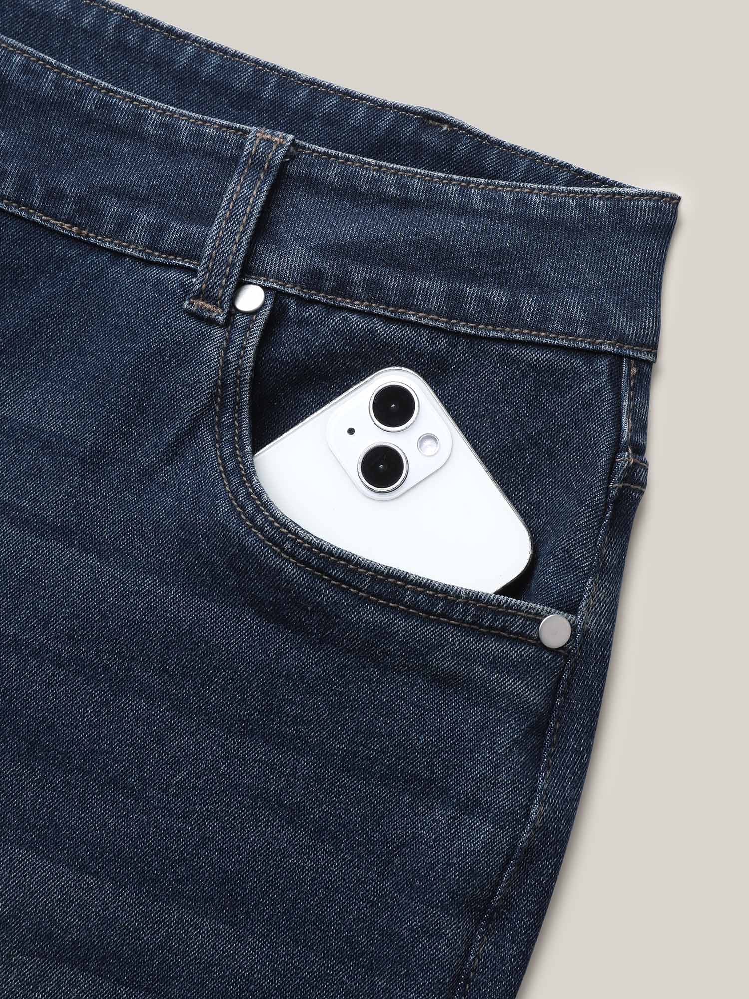 High Waist Sculpting Side Zipper Jeans - Image 5