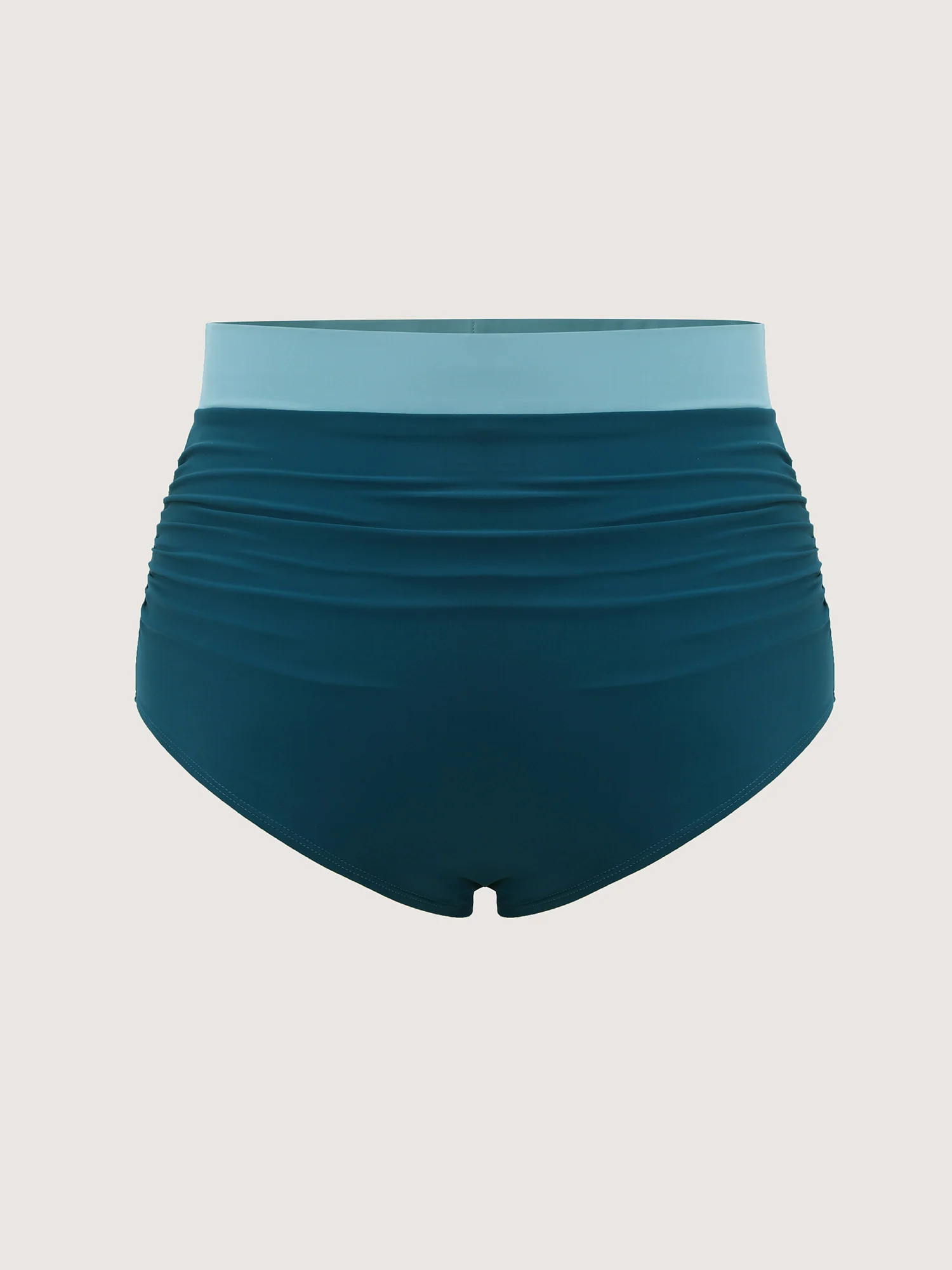 High-Waisted Color Contrast Swim Bottoms - Image 6