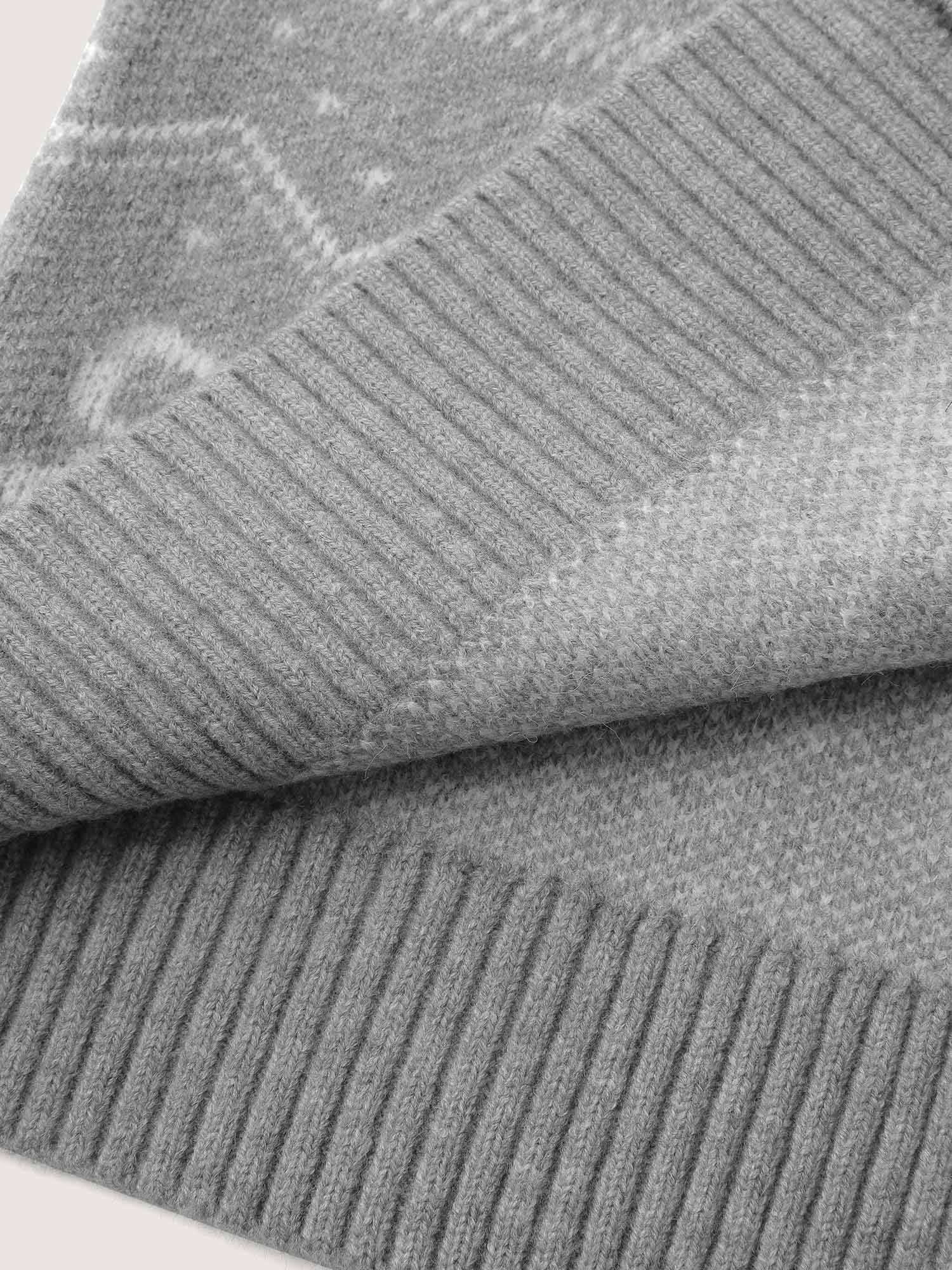 Supersoft Holiday Bells Jacquard Button Knit Cardigan - Image 7