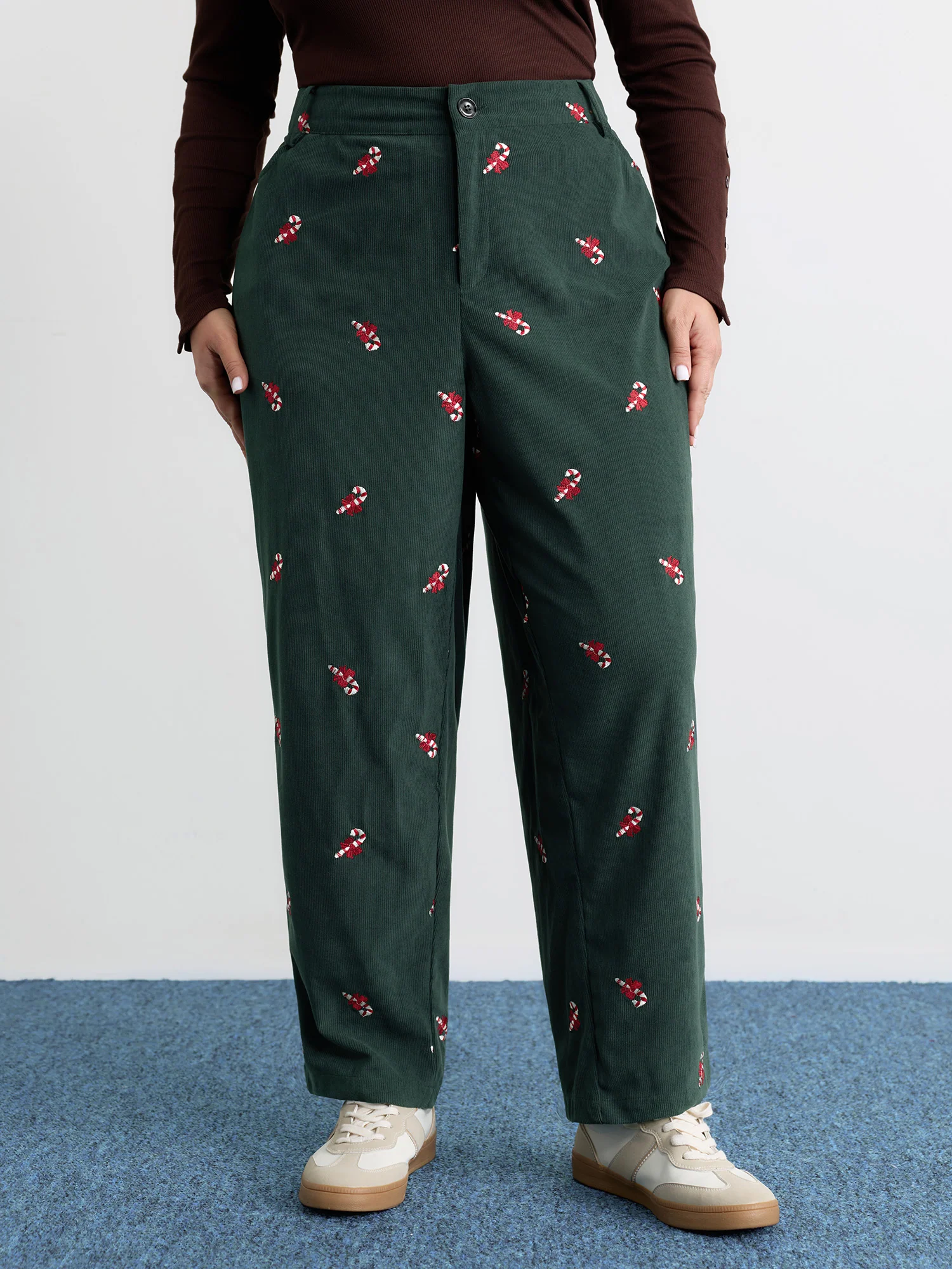 Holiday Candy Embroidery Pants - Image 2