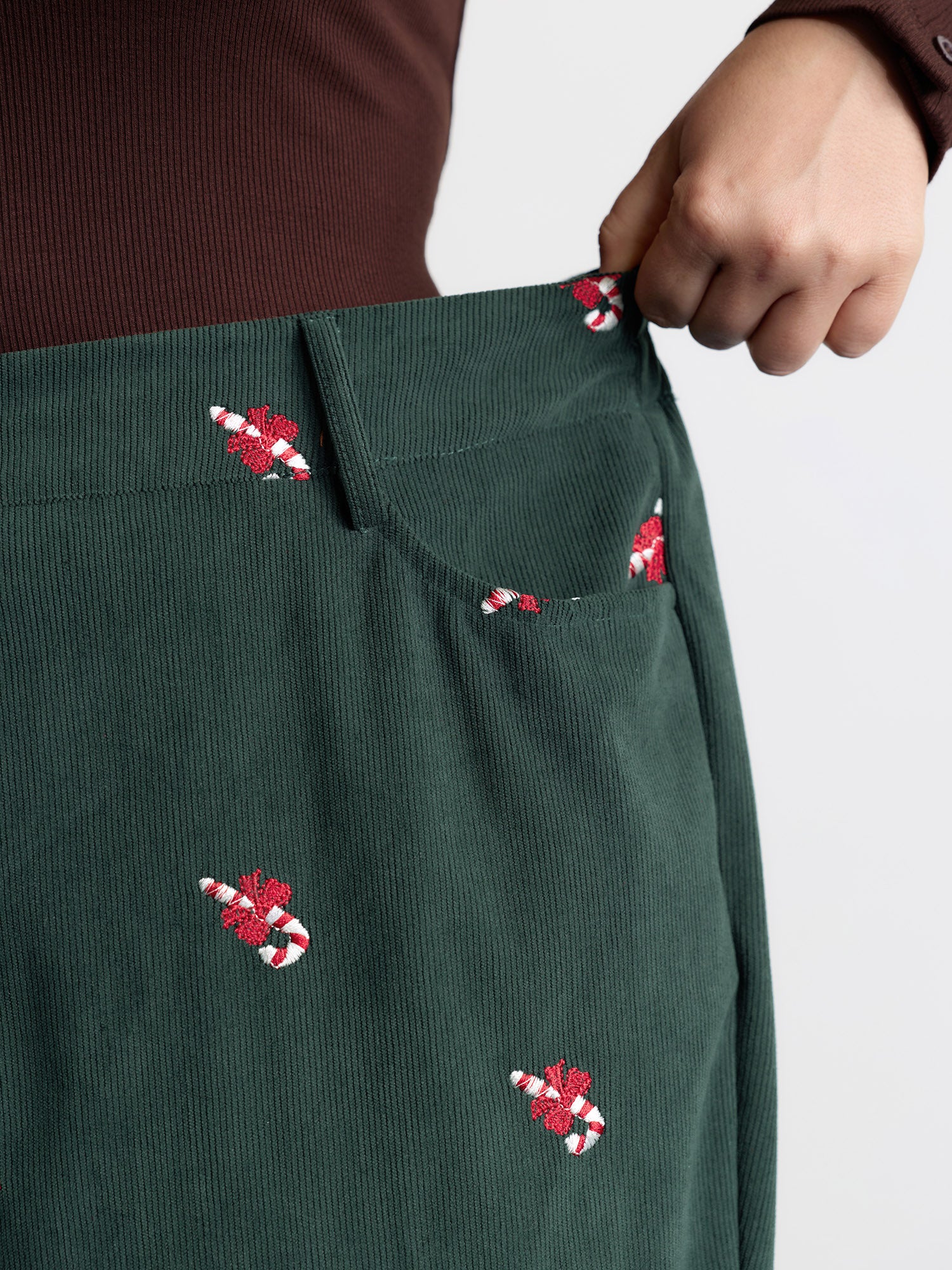 Holiday Candy Embroidery Pants - Image 4