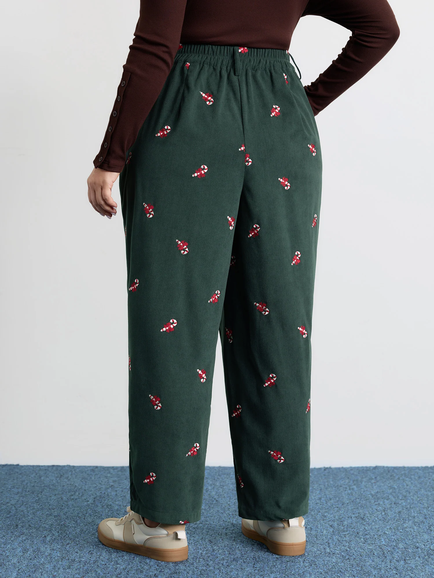 Holiday Candy Embroidery Pants - Image 5