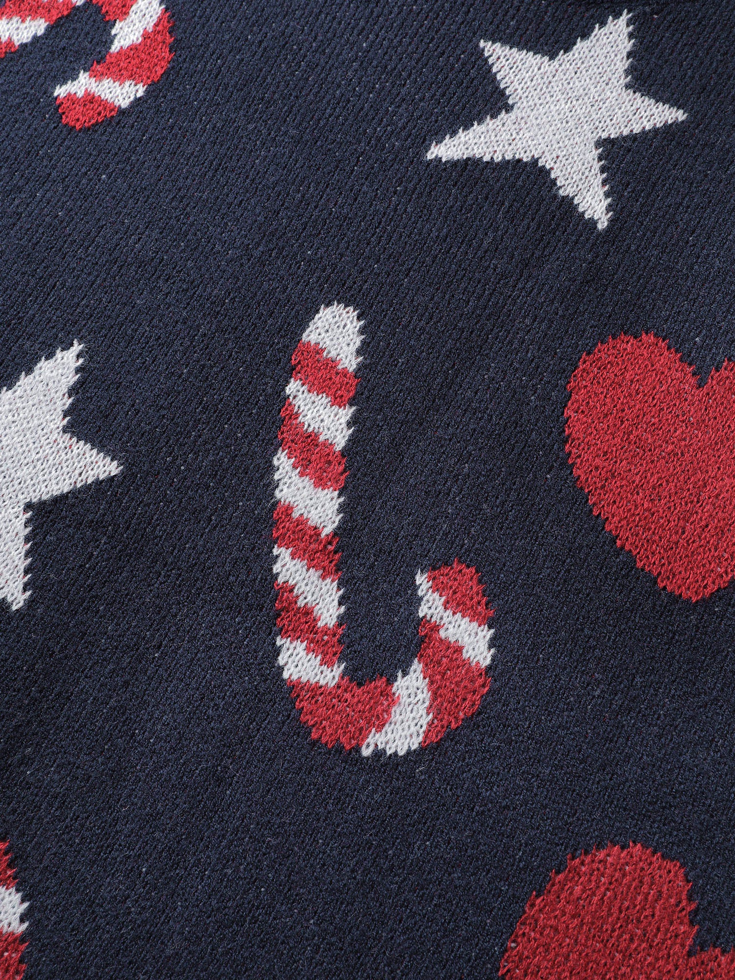 Holiday Candy Jacquard Pattern Pullover - Image 5