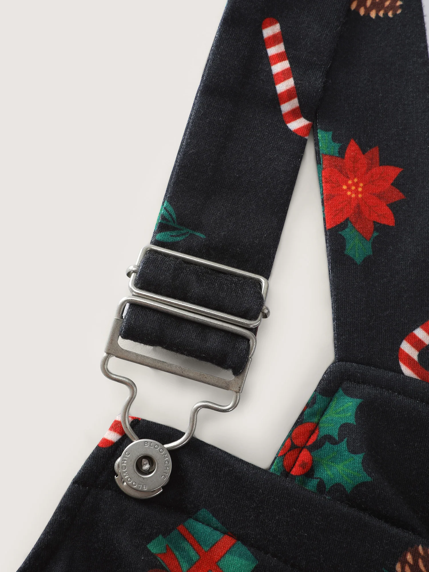 Holiday Candy Stretchy Overall Jumpsuit - Image 5