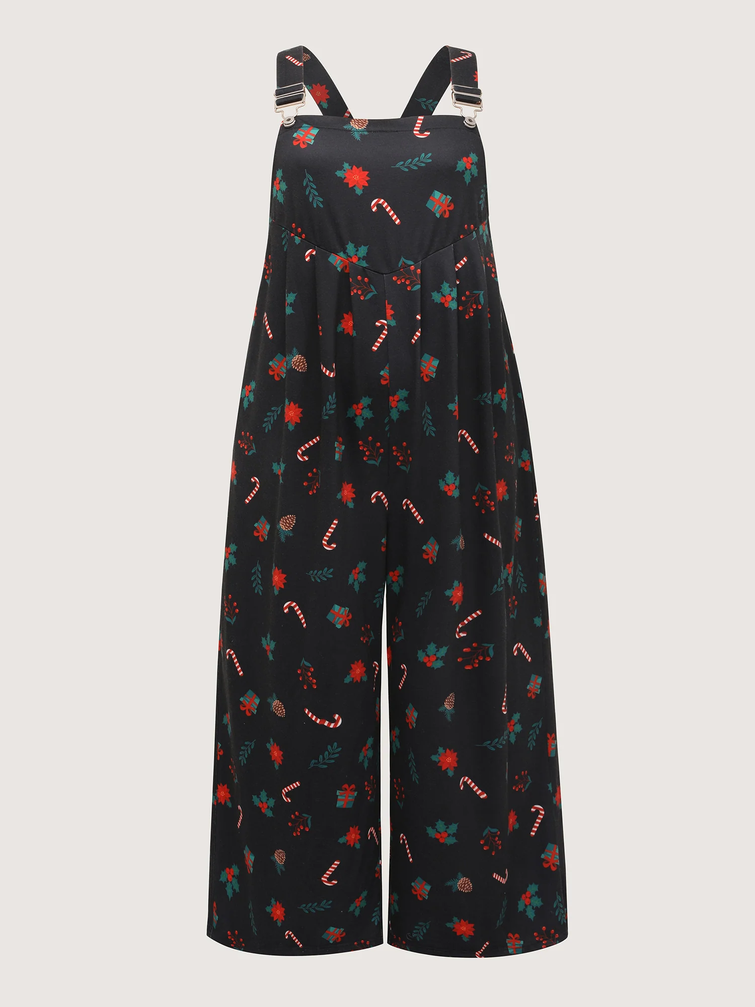 Holiday Candy Stretchy Overall Jumpsuit - Image 7