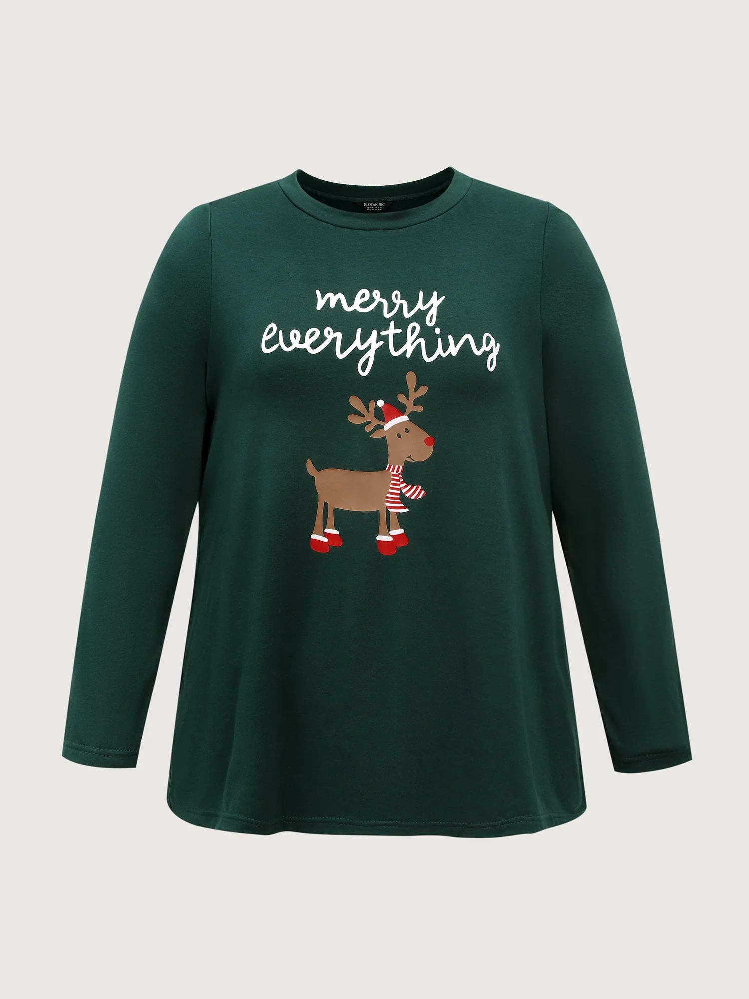 Holiday Cozy Print Pockets Loungewear Set - Image 8