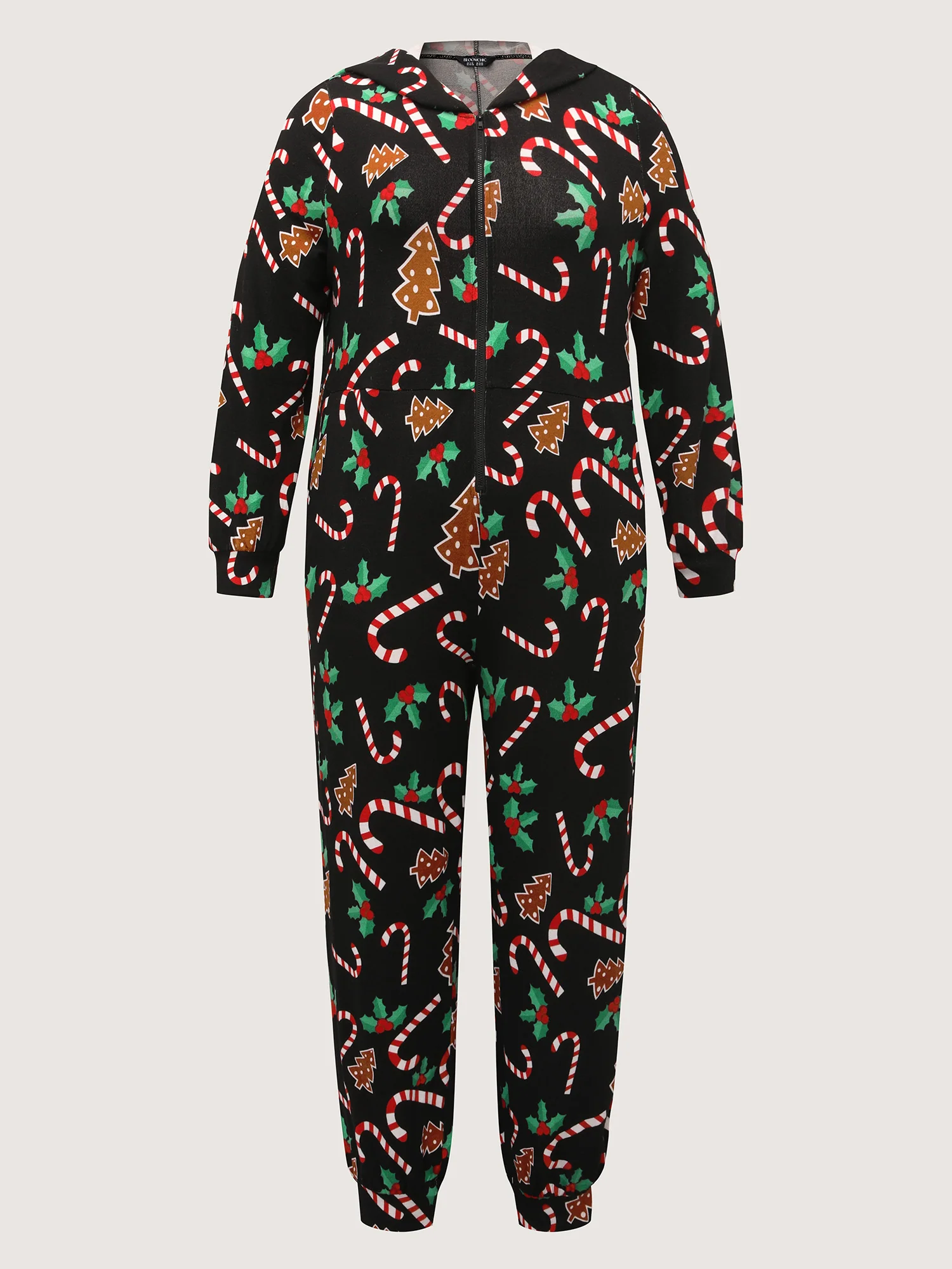Holiday Everything Pockets Zipper Lounge Jumpsuit - Image 5