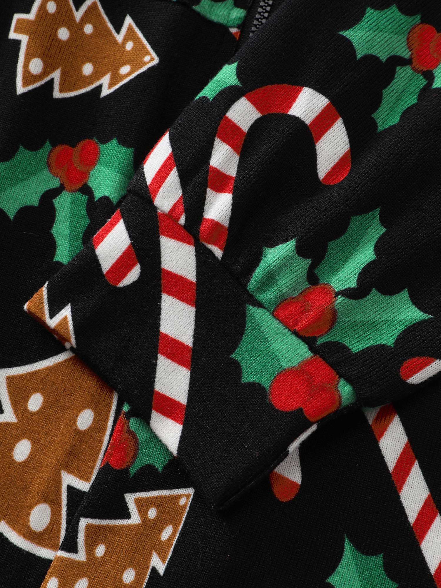 Holiday Everything Pockets Zipper Lounge Jumpsuit - Image 7