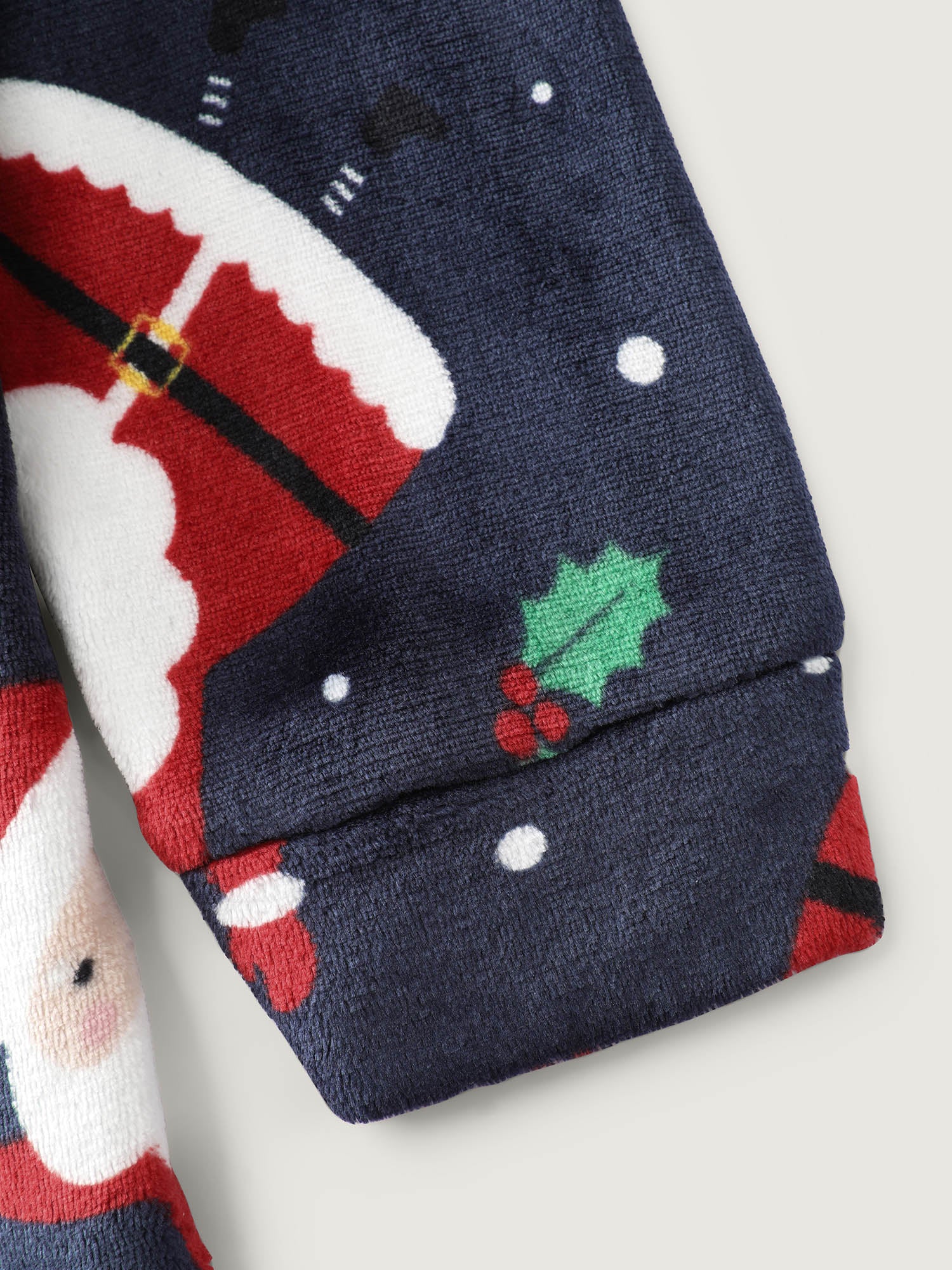 Holiday Fuzzy Plush Pockets Jumpsuit - Image 5