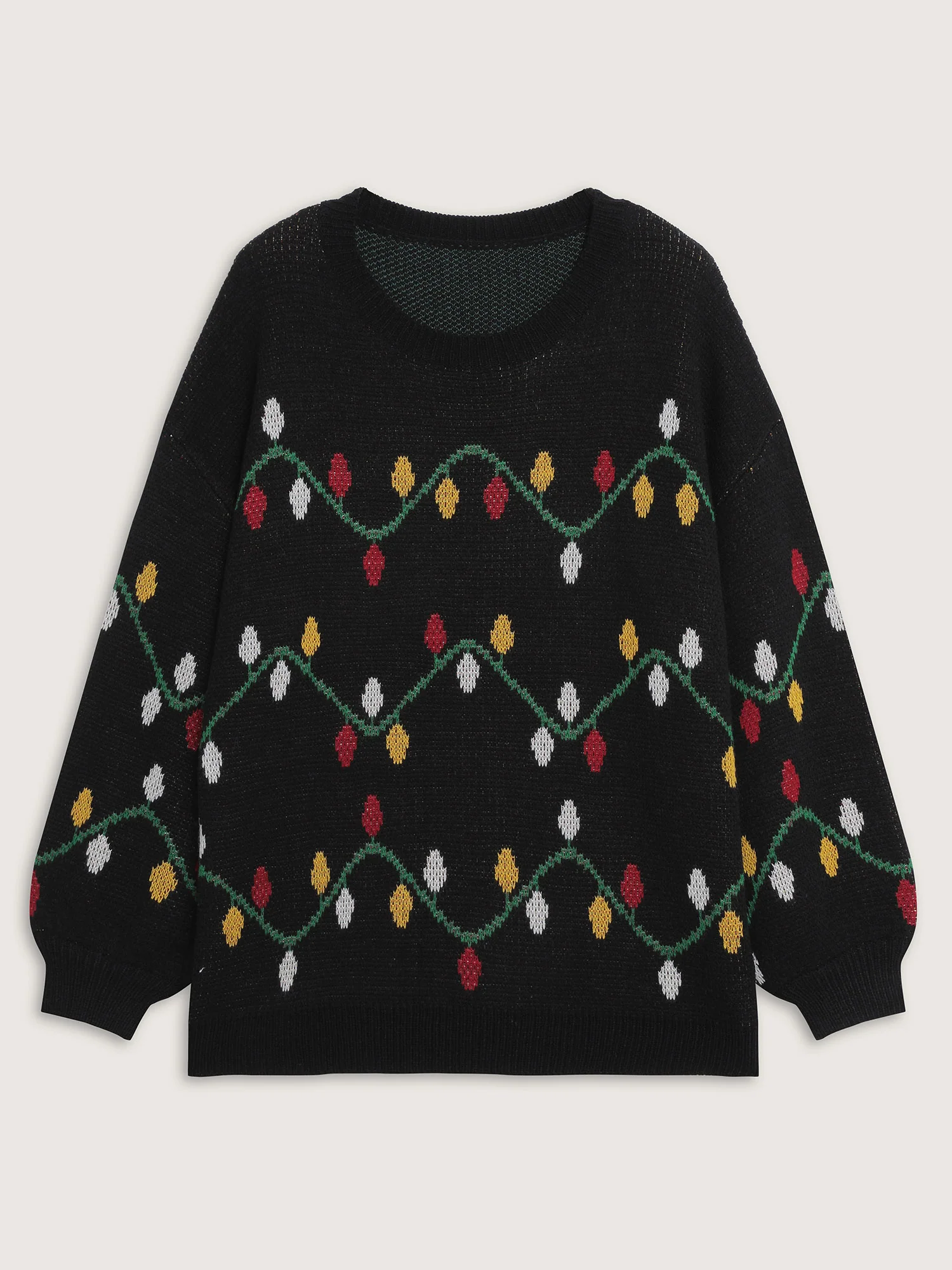 Holiday Lights Micro Lantern Sleeve Pullover - Image 8