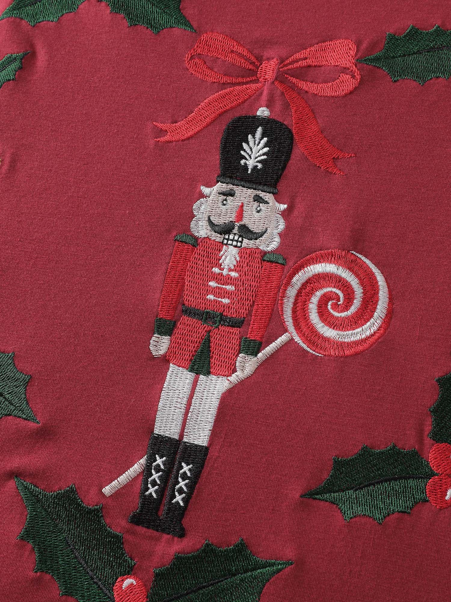 Holiday Nutcracker Round Neck T-Shirt - Image 6