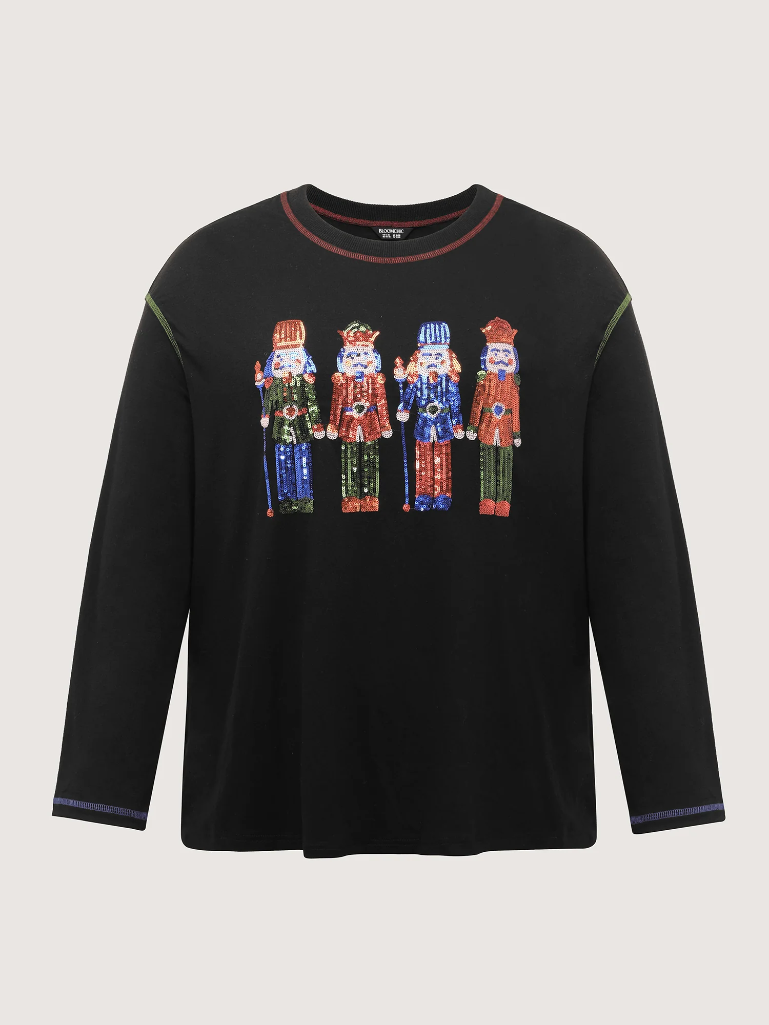 Holiday Nutcracker Supersoft Embroidered T-Shirt - Image 7