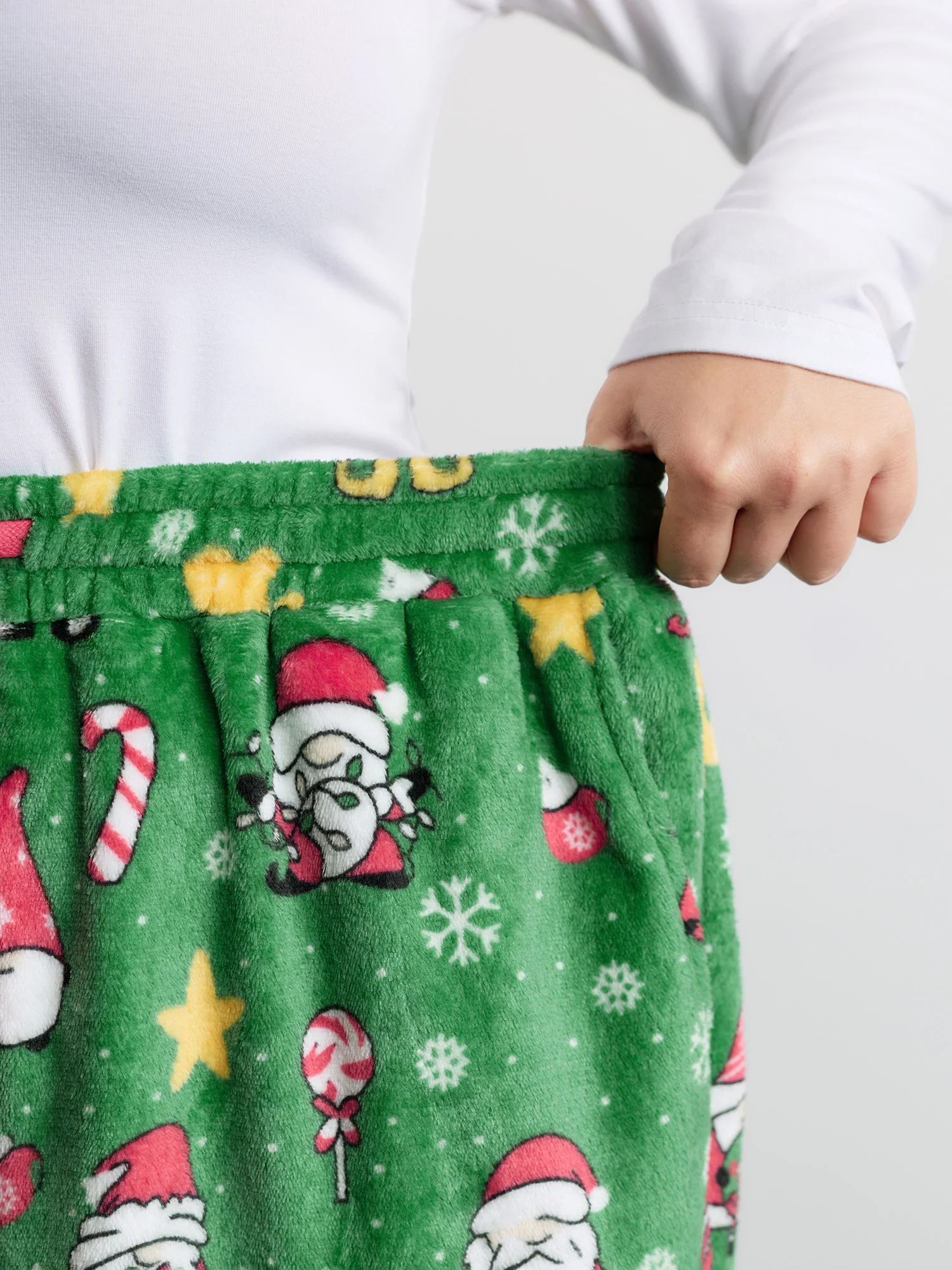 Holiday Pattern Drawstring Loungewear Bottoms - Image 3