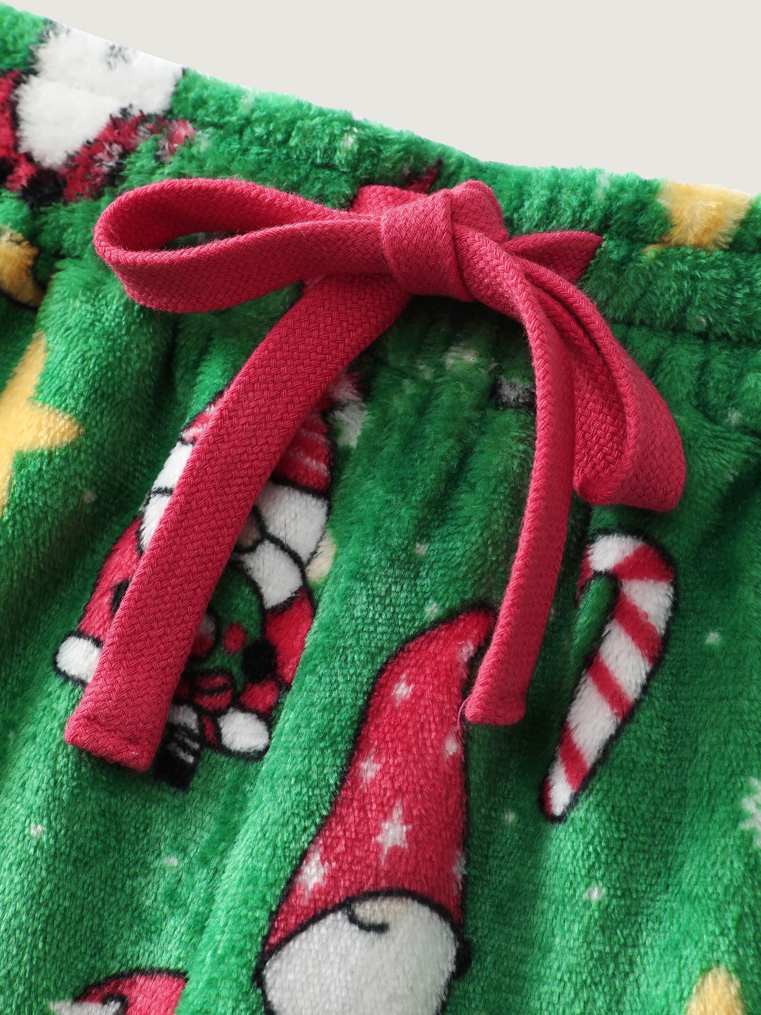 Holiday Pattern Drawstring Loungewear Bottoms - Image 6