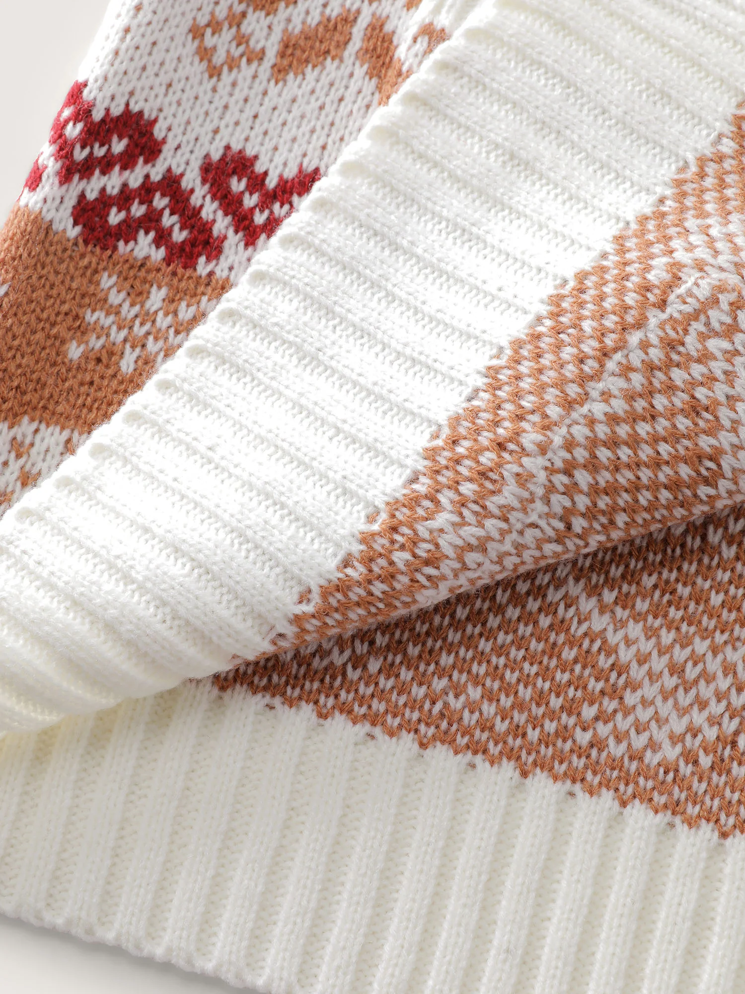 Holiday Pattern Jacquard Shawl Collar Cardigan - Image 6