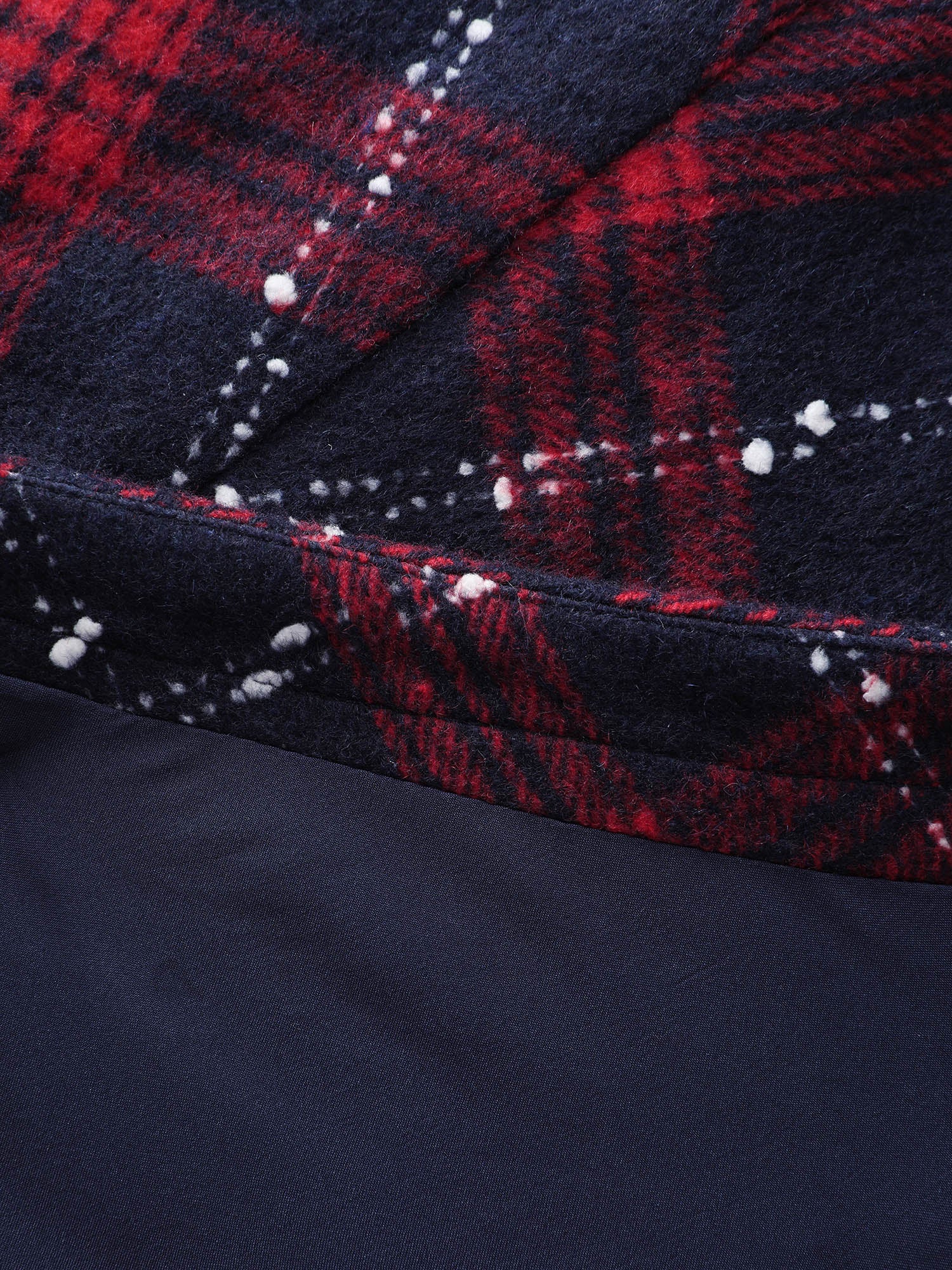 Holiday Plaid Double Button Hoodie Jacket - Image 7