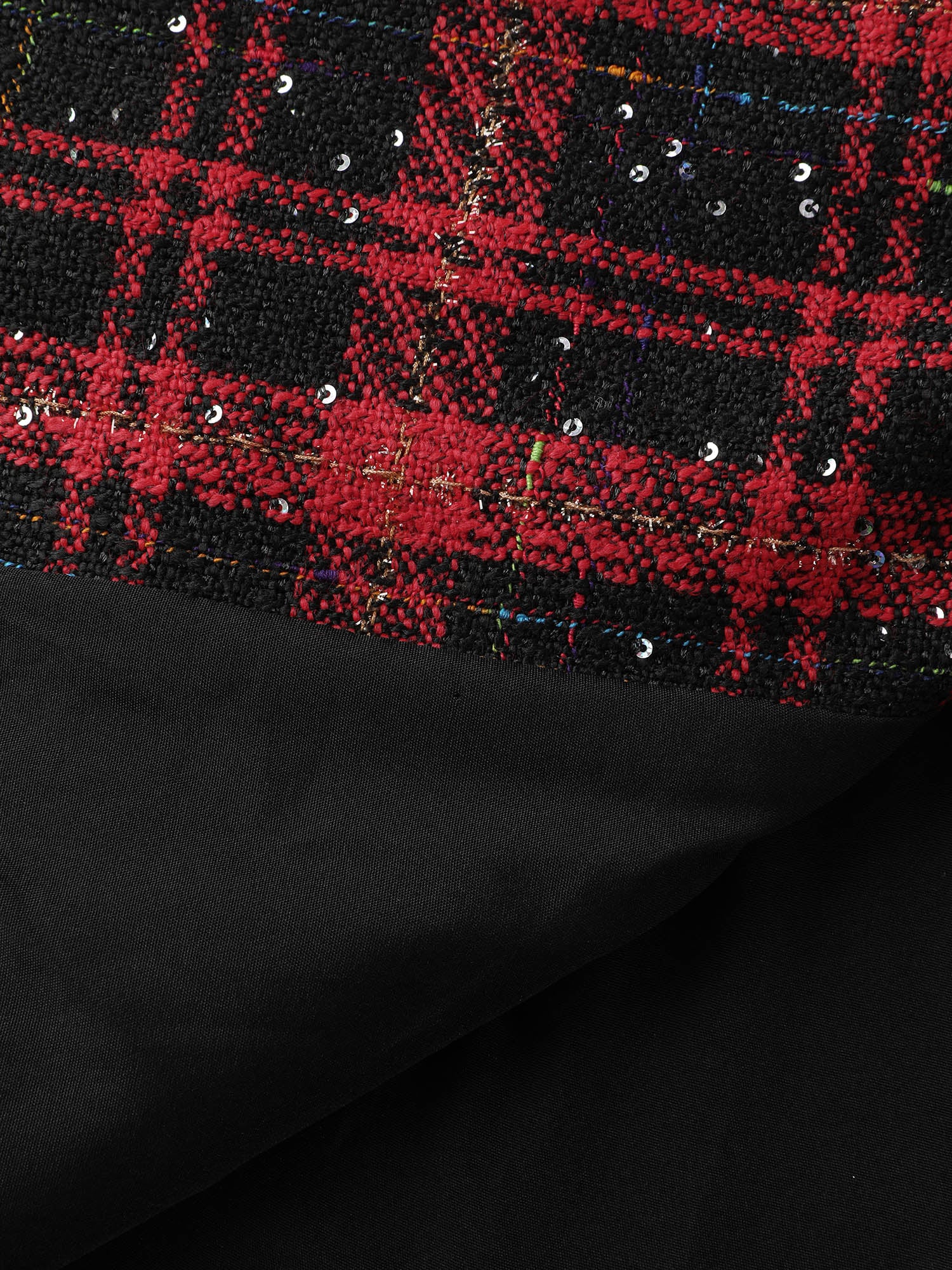 Holiday Plaid Textured Button Blazer - Image 5