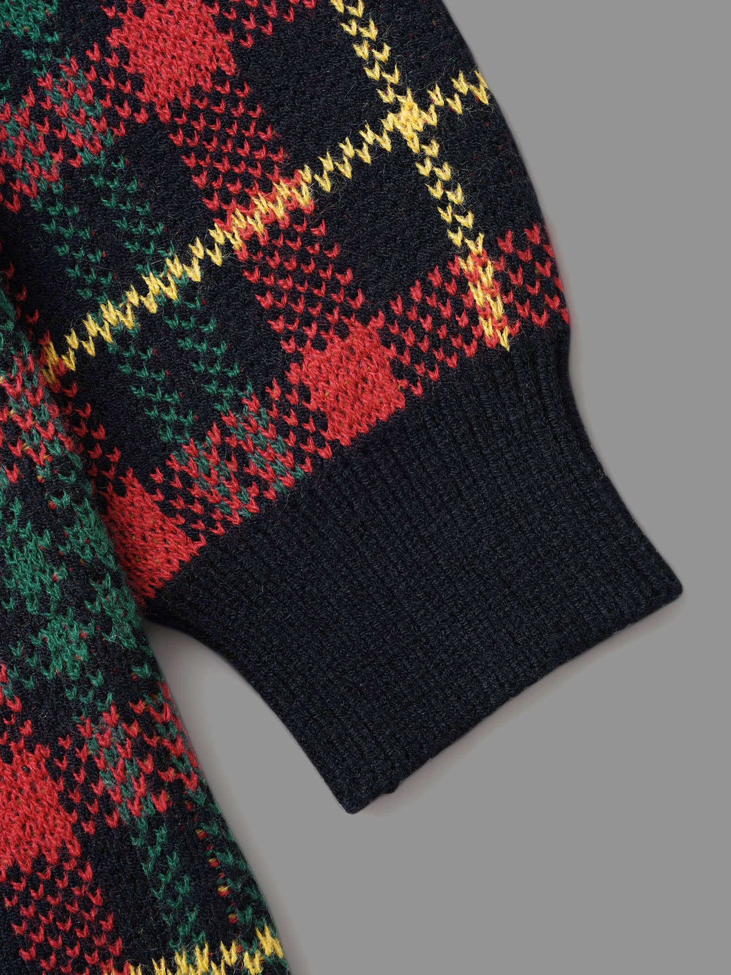 Holiday Plaid V-neck Open Cardigan - Image 7