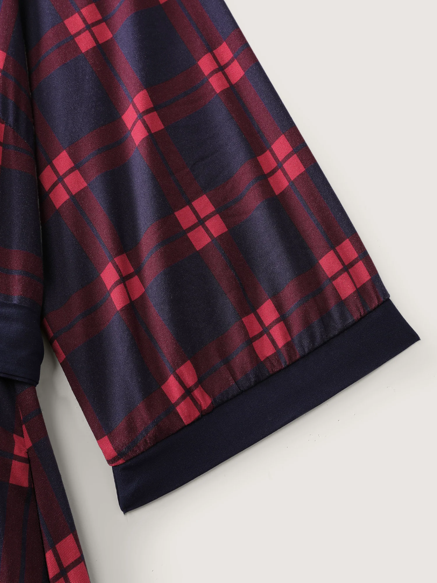 Holiday Plaid Waist-Tie Maxi Dress - Image 7