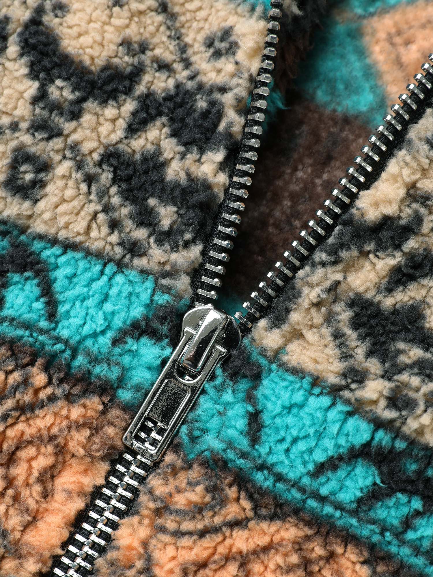 Holiday Zipper Collared Jacket - Image 7