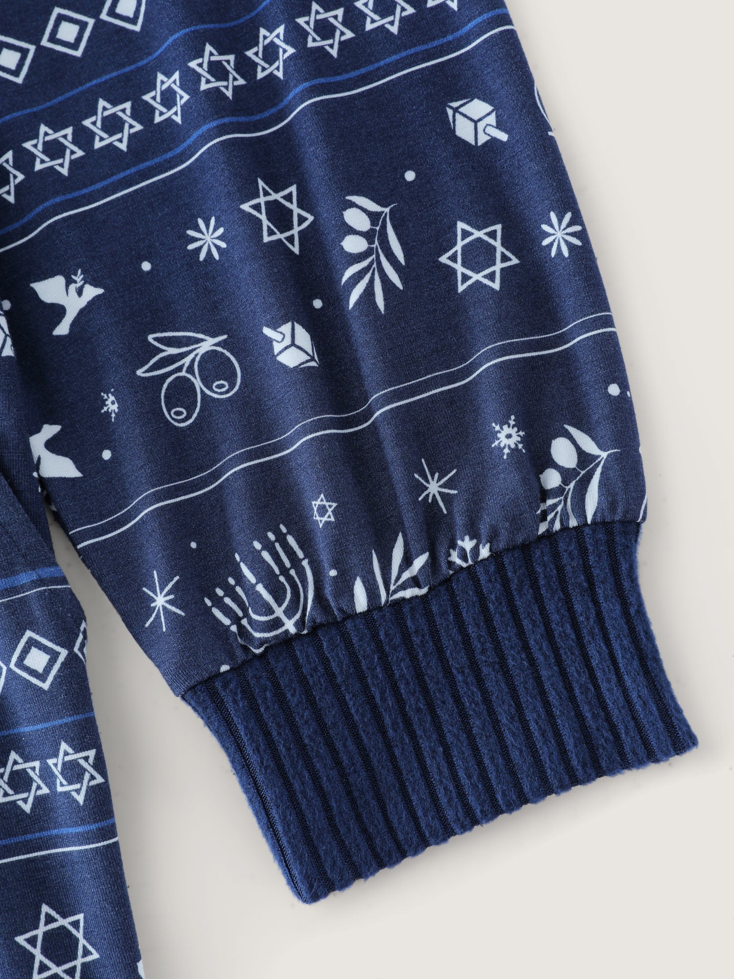 Holiday Print Hooded Pockets Pajama Onesie - Image 5