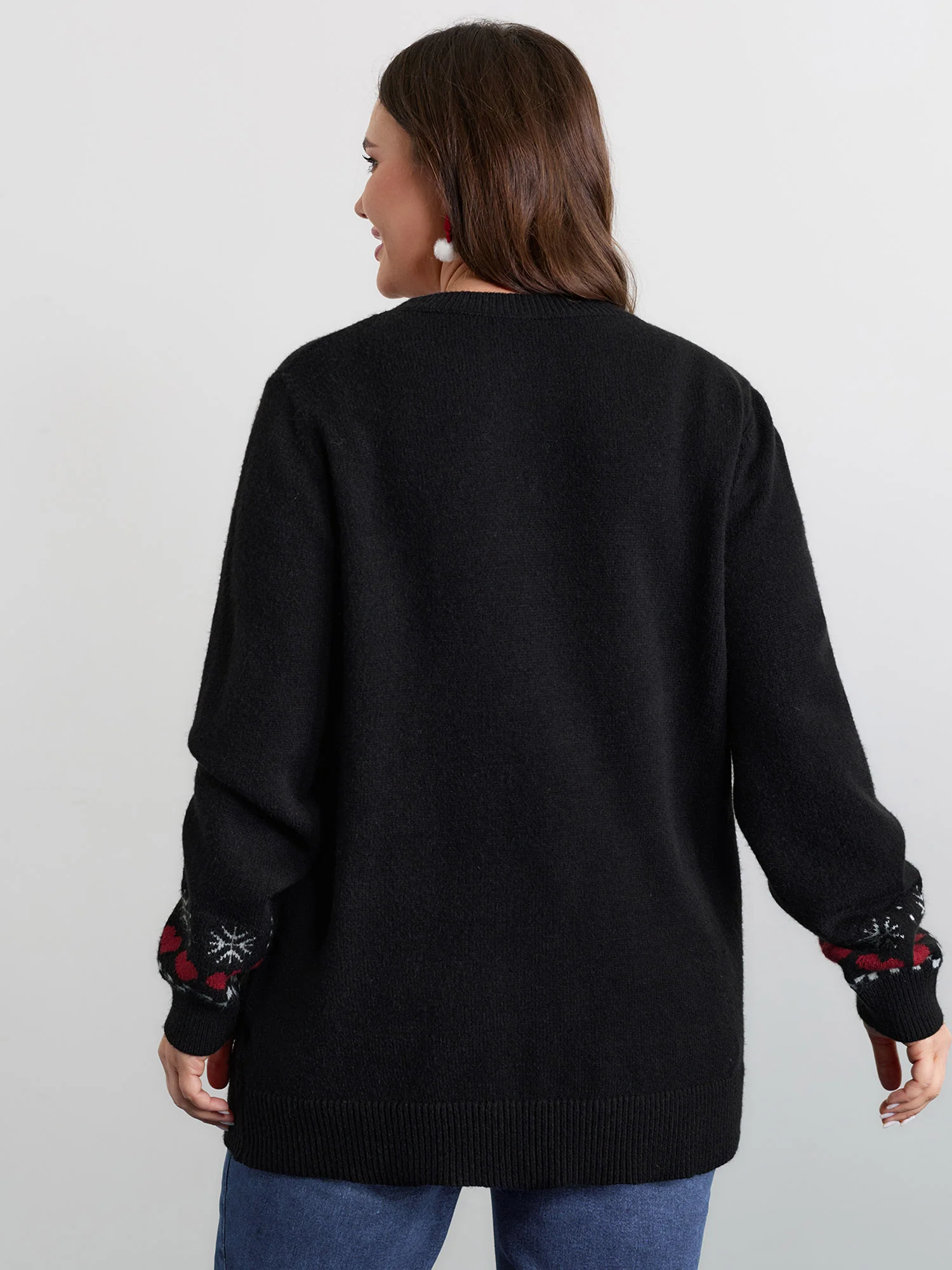 Holiday Puppy Applique Jacquard Pullover - Image 4