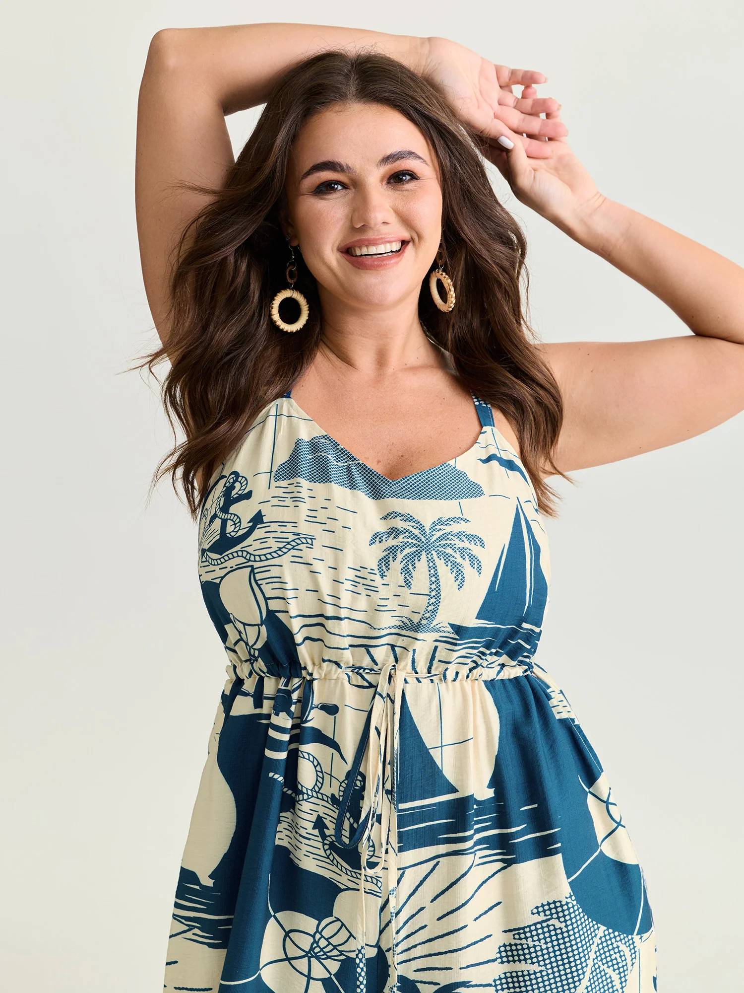 Holiday Ready Printed Cami Jumpsuit - Image 2