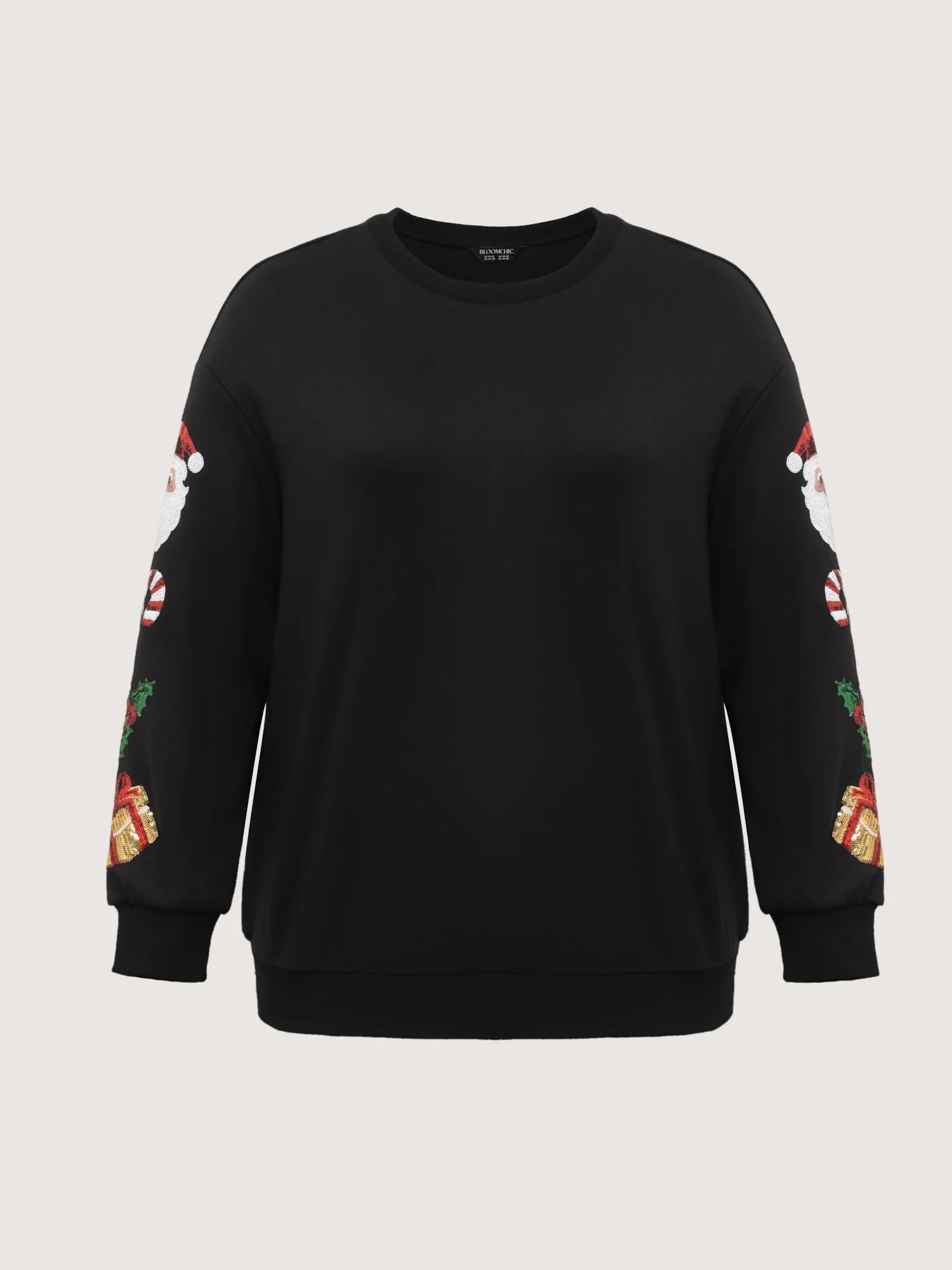 Holiday Sequin Embroidery Relaxed-Fit Sweatshirt - Image 6
