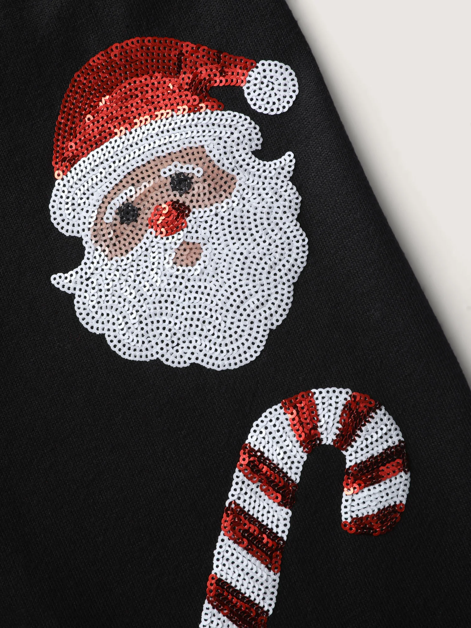 Holiday Sequin Embroidery Relaxed-Fit Sweatshirt - Image 8